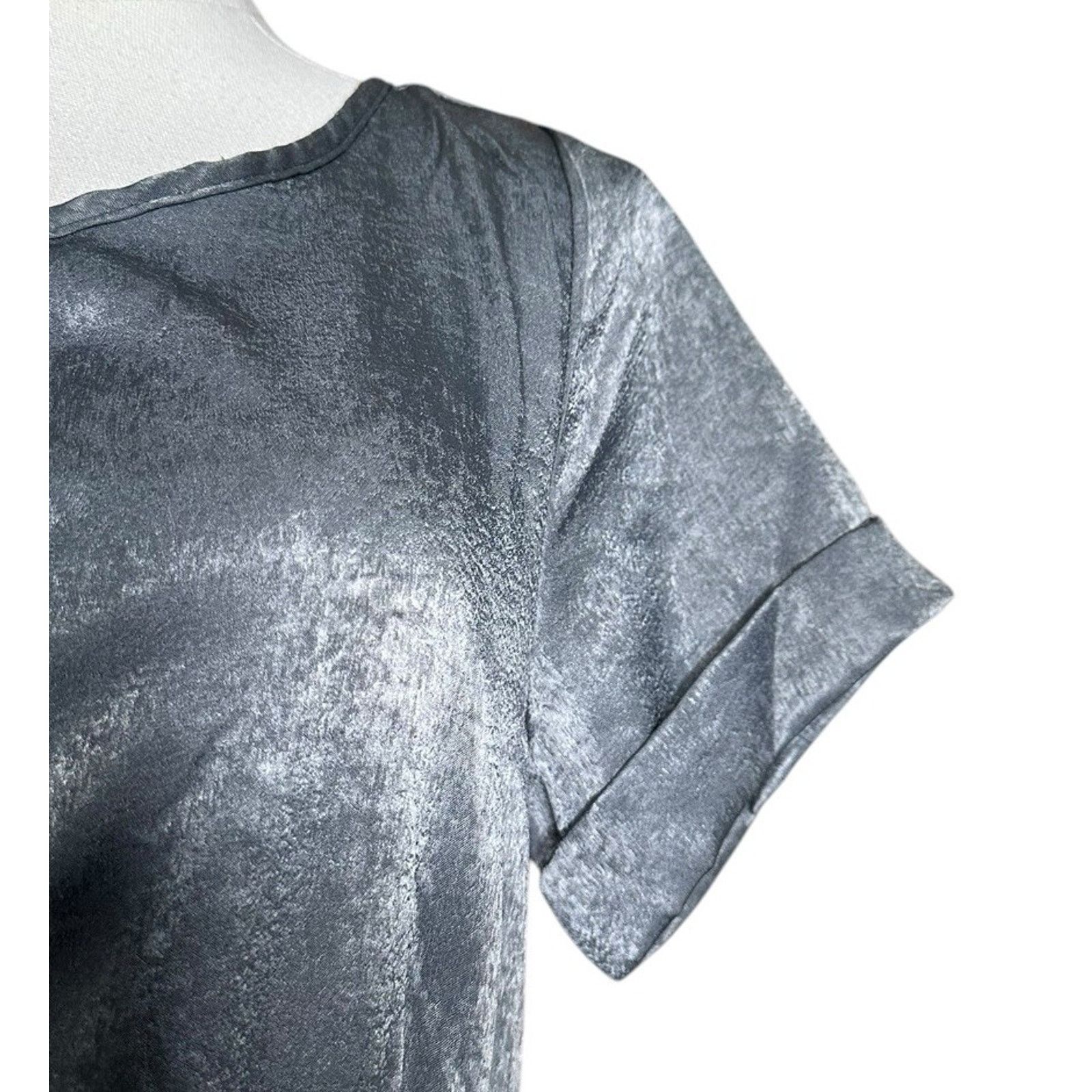 Other Joyfolie Mia Joy Tiered Boho Maxi Dress Flowy Gray Silver XS Size XS / US 0-2 / IT 36-38 - 3 Thumbnail