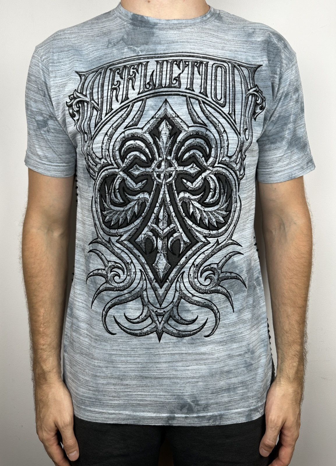 Affliction Y2K Affliction Big Logo TShirt Tee Tattoo Avantgarde Vintage Size US M / EU 48-50 / 2 - 3 Thumbnail