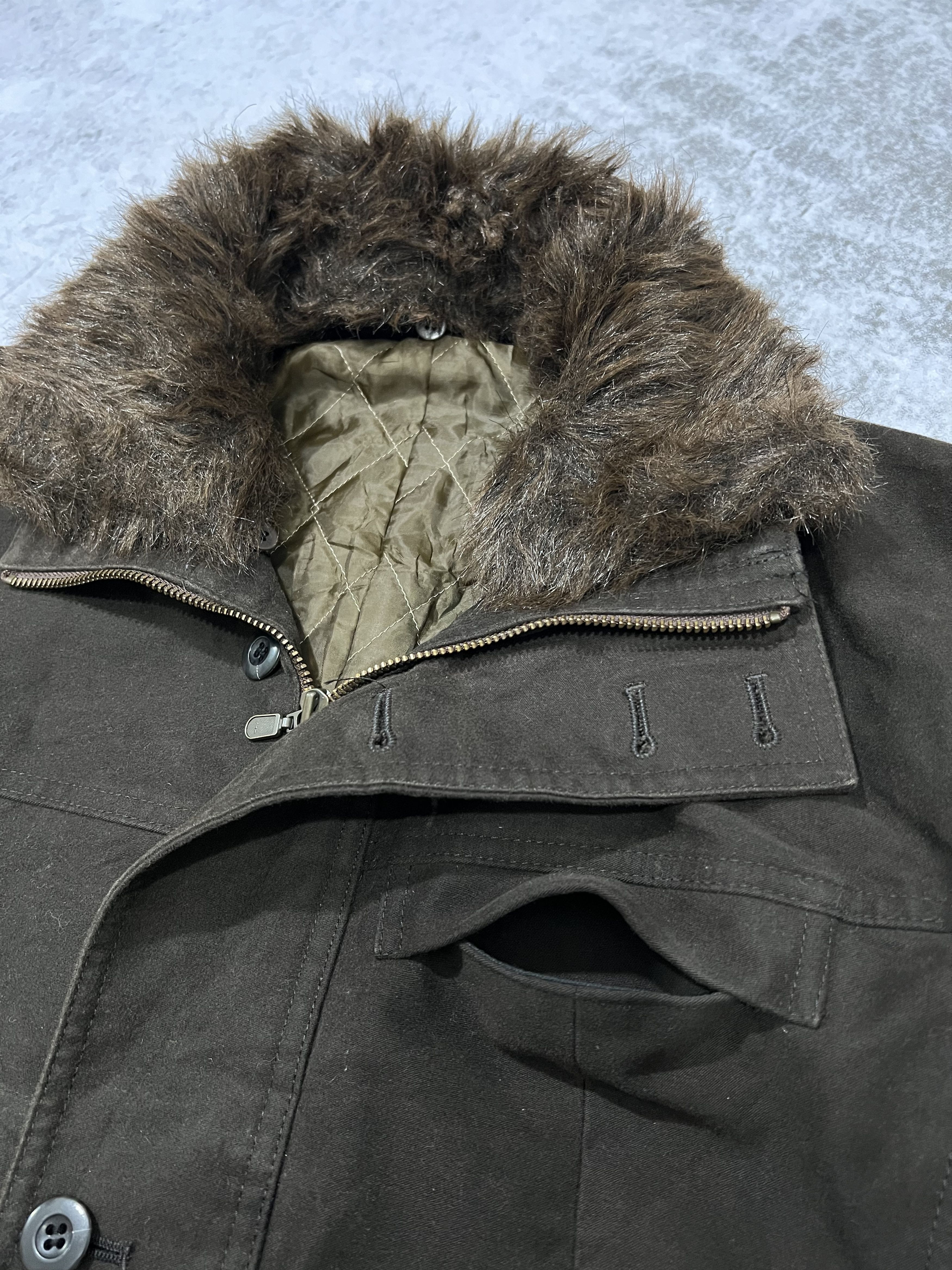Tornado Mart 2000s Japanese Tornado Mart Fur Chore Belted Jacket y2k Size US L / EU 52-54 / 3 - 8 Thumbnail