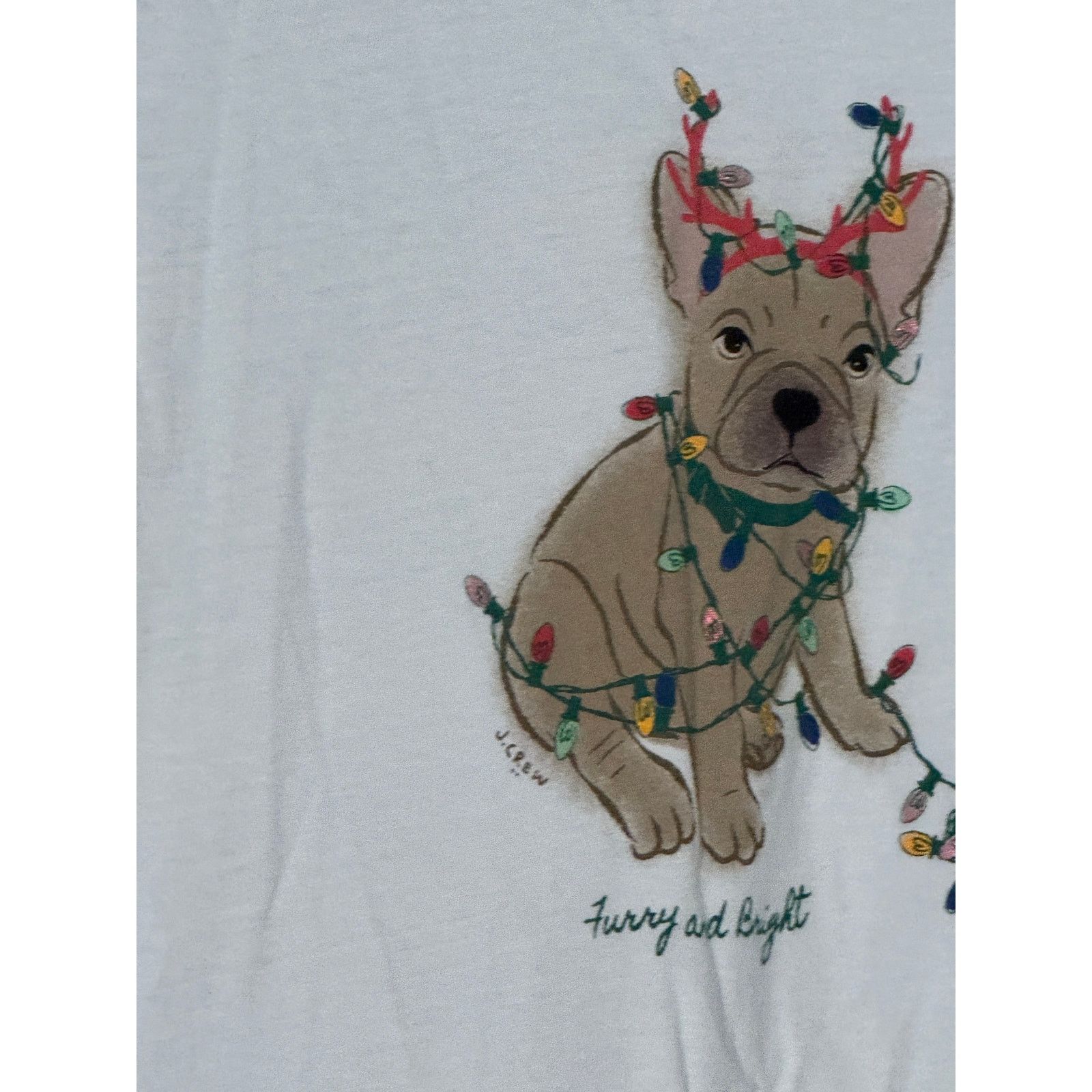 J.Crew J.Crew Collector Tee · XXS · French Bulldog in Christmas Size XS / US 0-2 / IT 36-38 - 3 Thumbnail