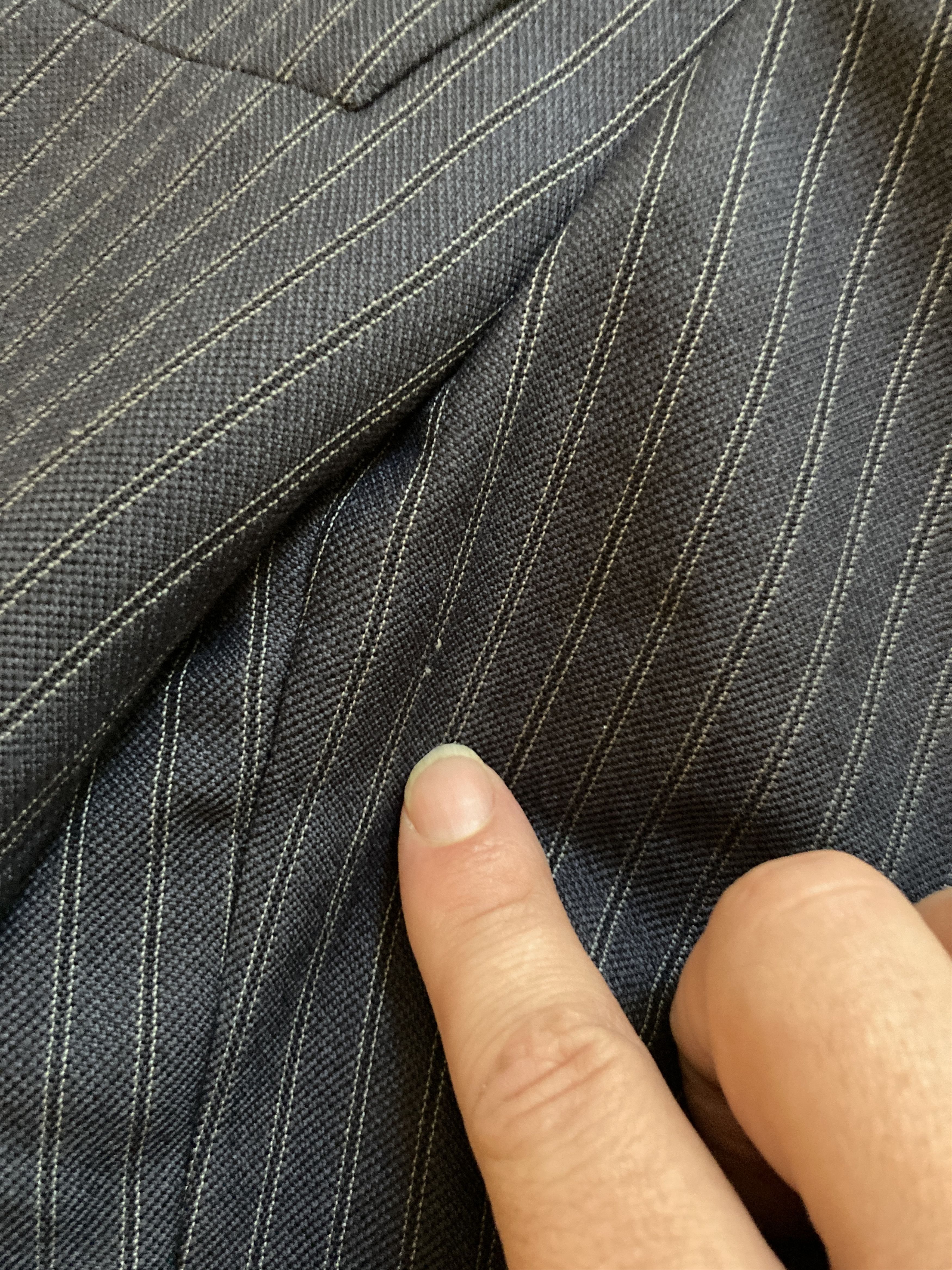 HUSBANDS Husbands Paris - DOUBLE-BREASTED HOPSACK WOOL SUIT Size 38R - 7 Thumbnail