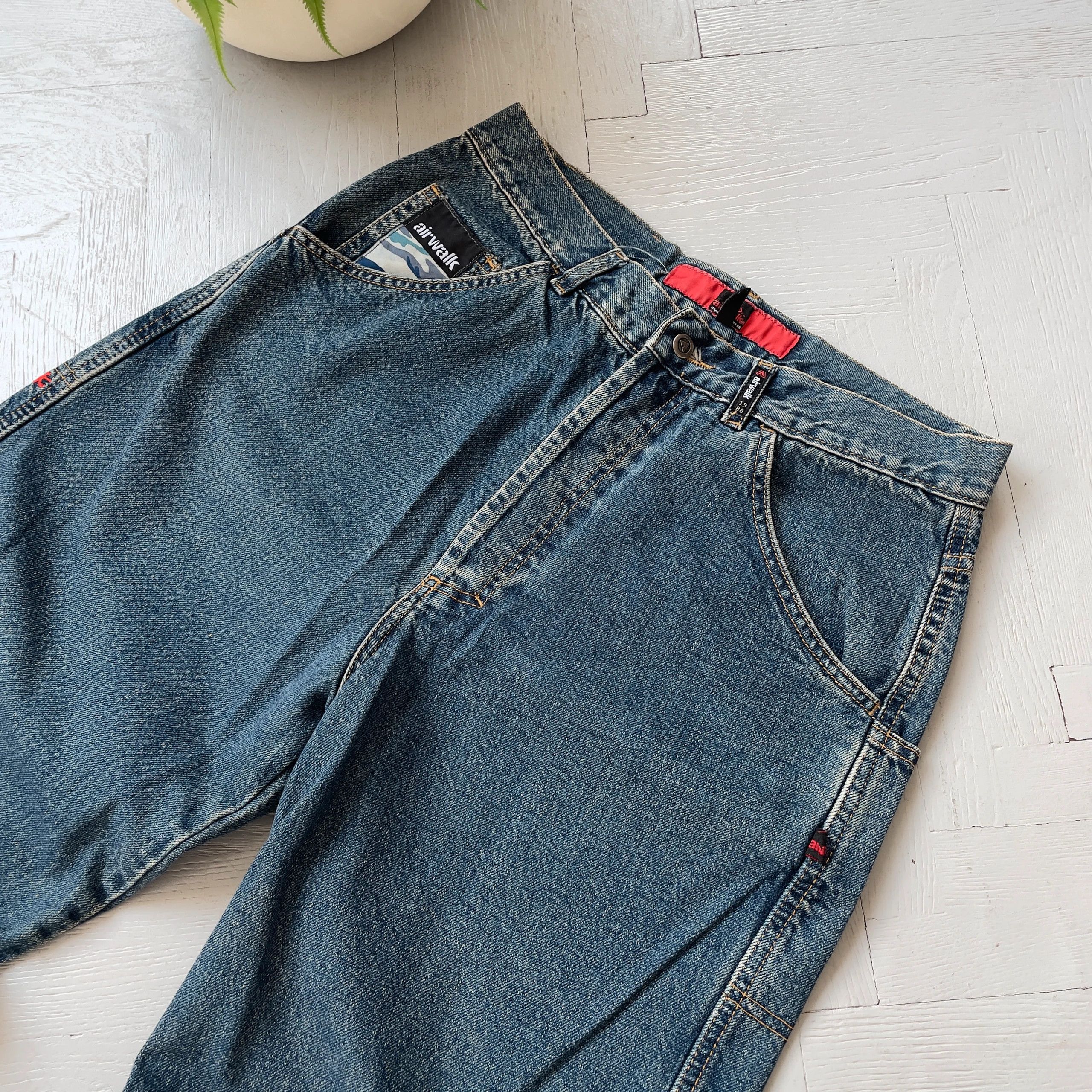 Airwalk Airwalk Baggy Denim Skater Jeans JNCO Style Size US 30 / EU 46 - 4 Thumbnail