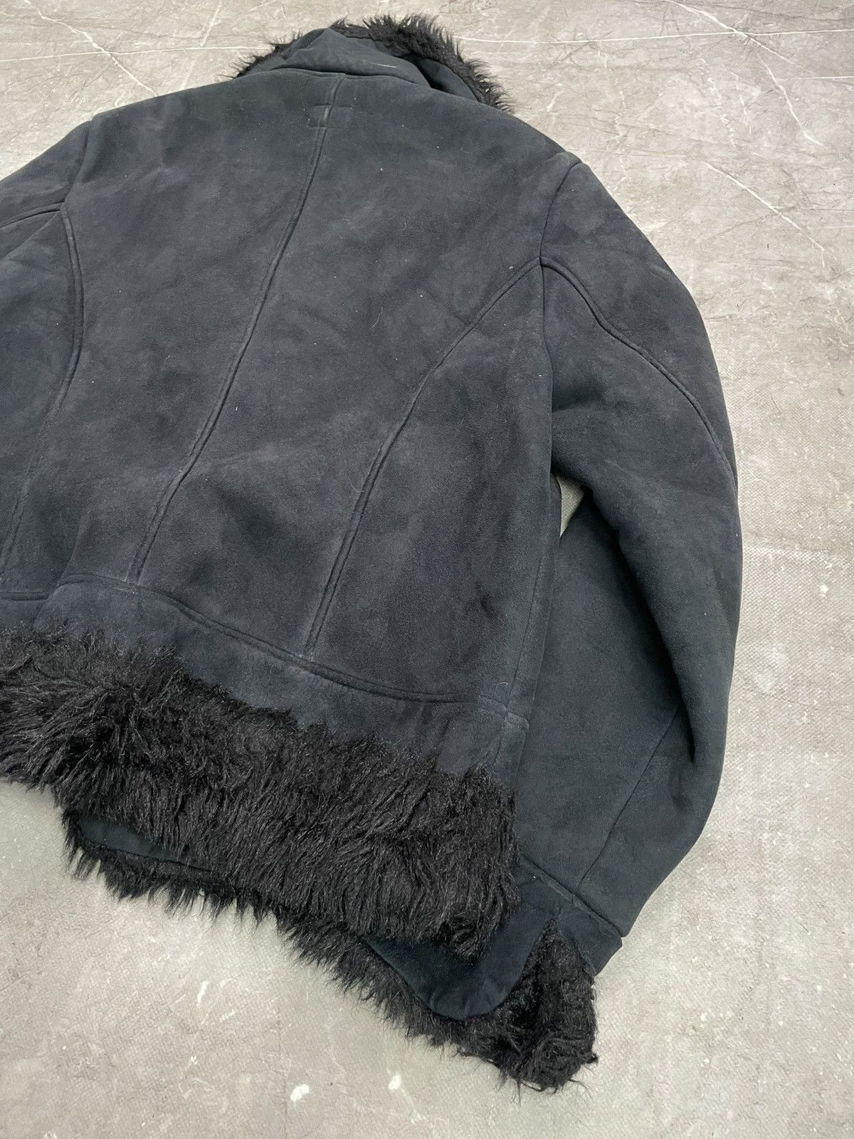 Tornado Mart Tornado Mart fur fuzzy gothic suede bomber jacket Size US M / EU 48-50 / 2 - 12 Thumbnail