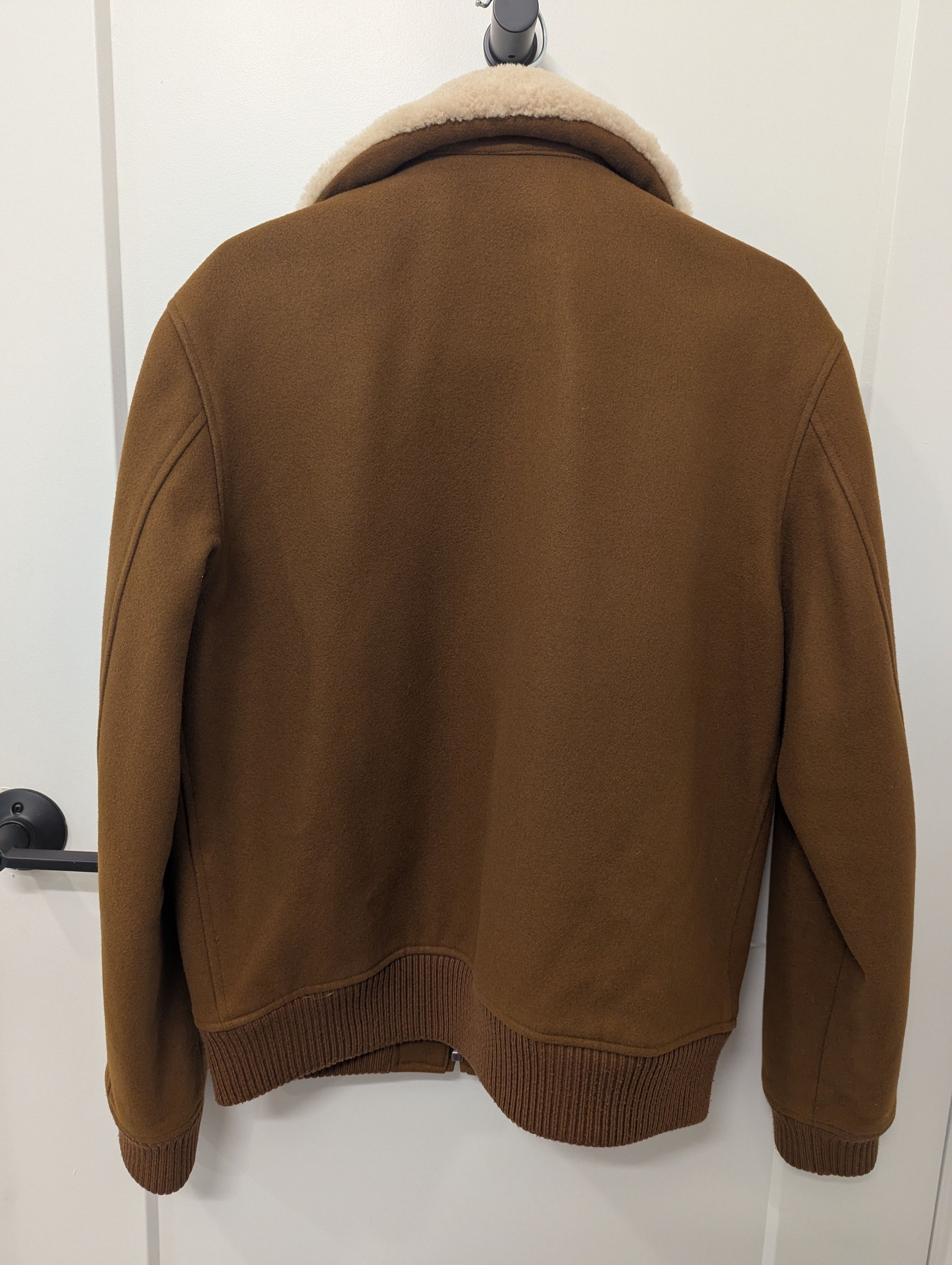 Sandro Sandro Shearling-Collar Aviator Jacket Size US L / EU 52-54 / 3 - 5 Thumbnail