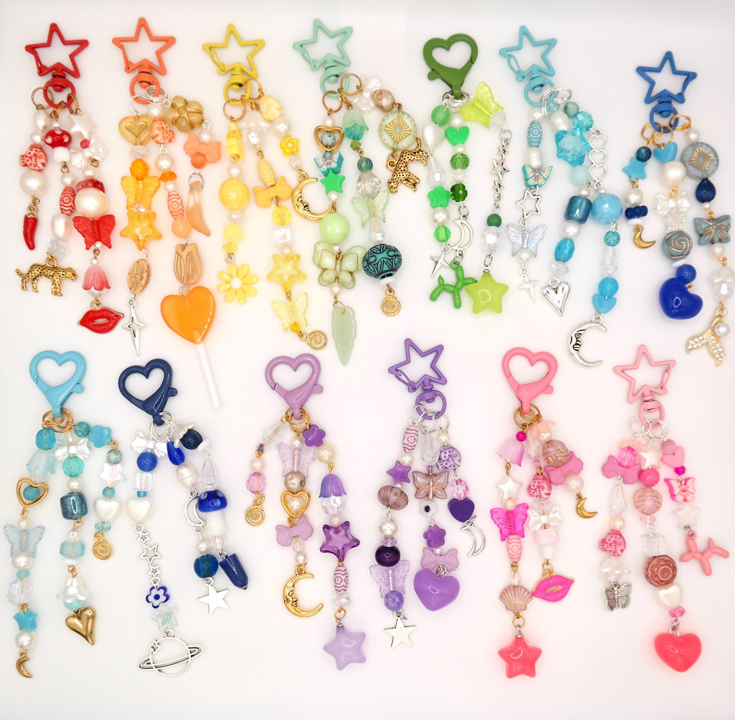 Handmade Bag Charms (Heart & Star Options) Size ONE SIZE - 2 Thumbnail