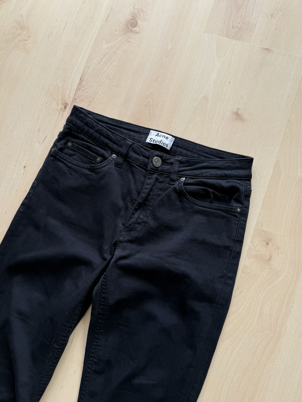 Acne Studios Acne Studios Skin 5 Black slim fit jeans Size 26" / US 2 / IT 38 - 3 Thumbnail
