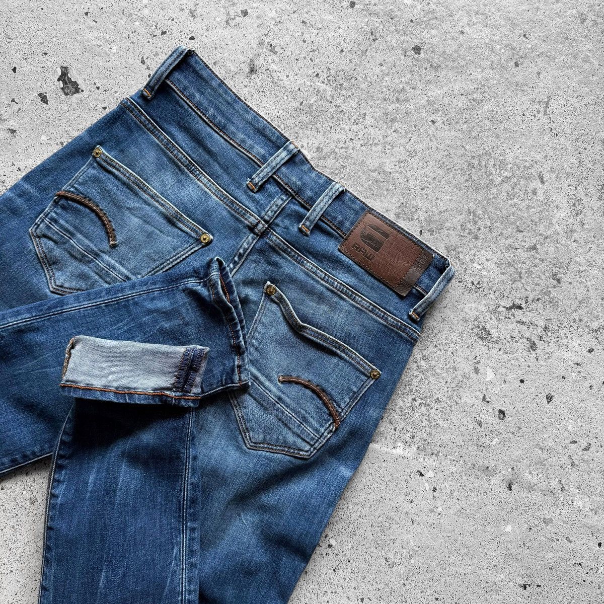 G-Star G-Star Raw Mens Revend Skinny Blue Jeans Stretch Slim Fit Size US 30 / EU 46 - 7 Thumbnail