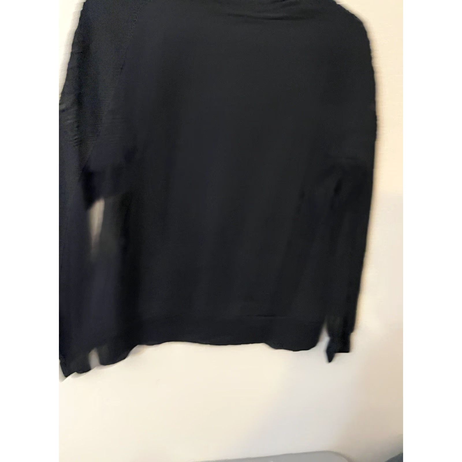 Gloria Vanderbilt Gloria Vanderbilt Womens Lace Pullover Sweatshirt M Black Long Sleeve Pullover Casual Activewear 90s Womens Size M / US 6-8 / IT 42-44 - 3 Thumbnail