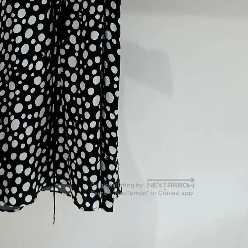 Louis Vuitton Louis Vuitton Black Polka Dot Silk Dress . Size S / US 4 / IT 40 - 3 Thumbnail