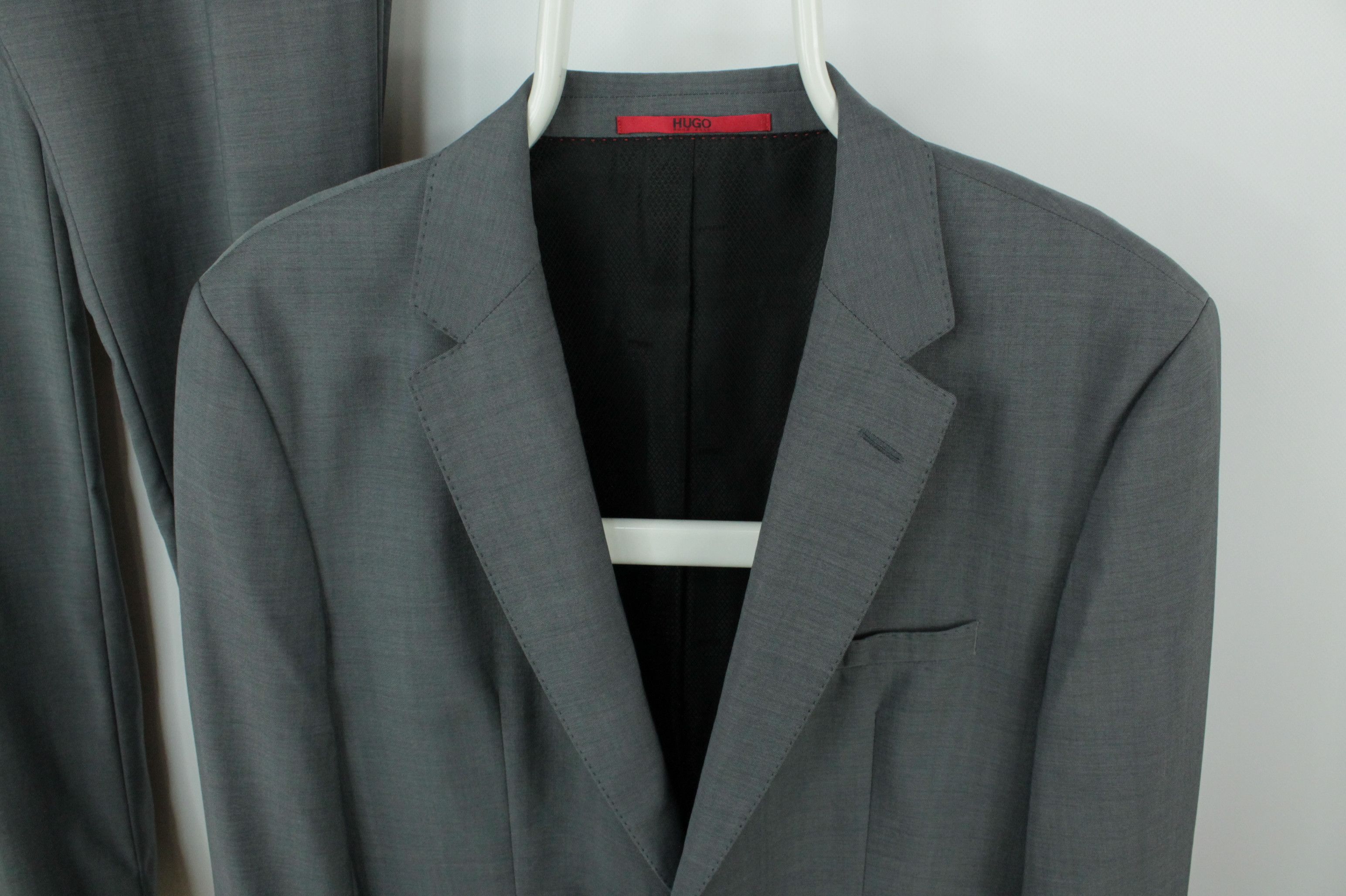 Hugo Boss Hugo Boss C-Jeffery/C-Simmons Gray Wool Formal Suit Men's Size 40L - 3 Thumbnail