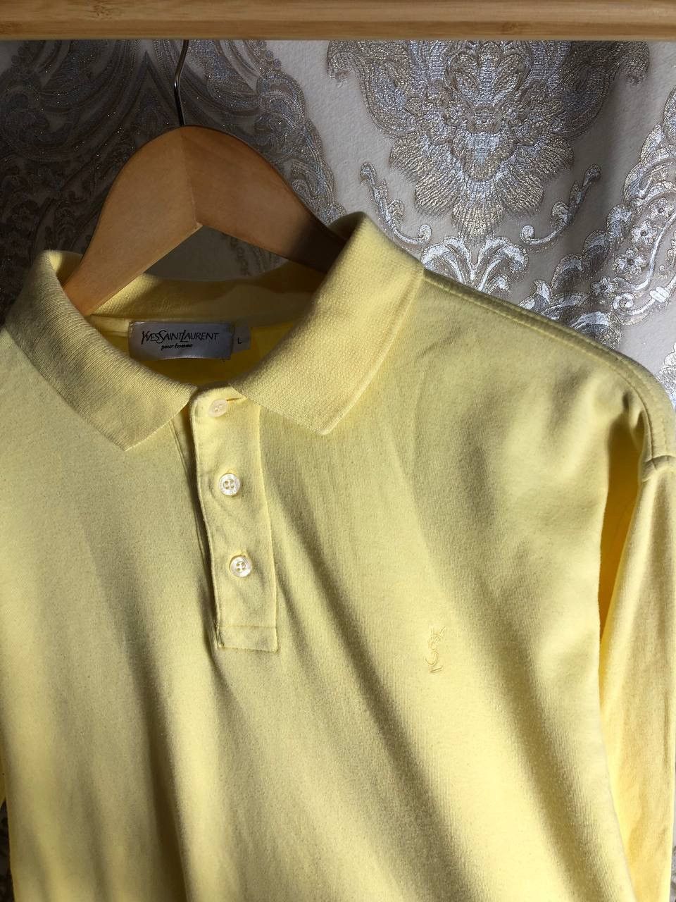 Yves Saint Laurent VINTAGE YVES SAINT LAURENT LONG SLEEVE POLO CLASSIC DELUX Size US L / EU 52-54 / 3 - 3 Thumbnail