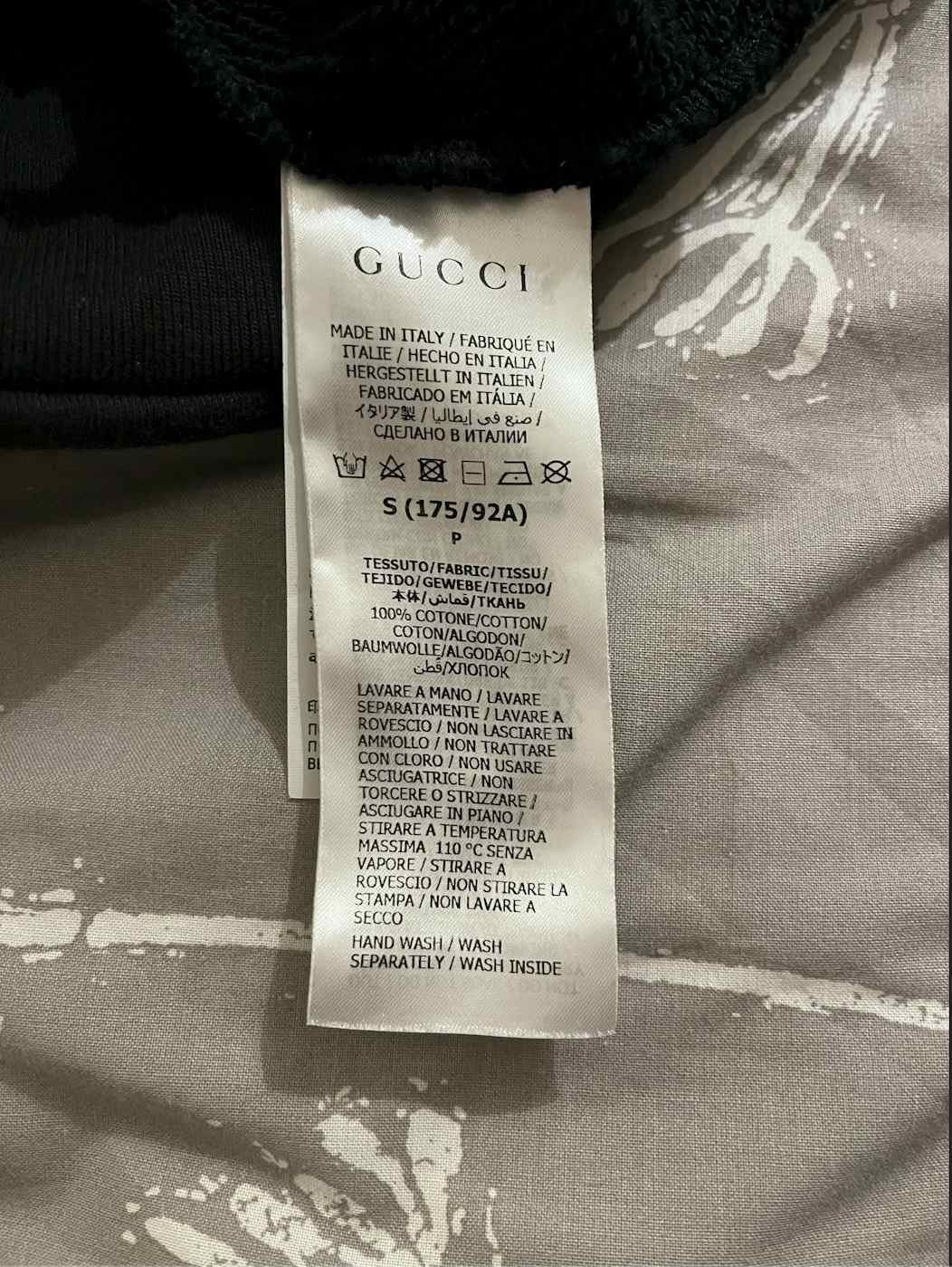 Gucci Gucci Black GG Logo Hoodie (S) Size US S / EU 44-46 / 1 - 3 Thumbnail