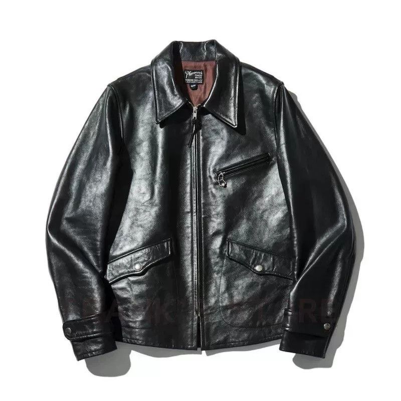 30s Leather Motorcycle Jacket by PHERROW'S
