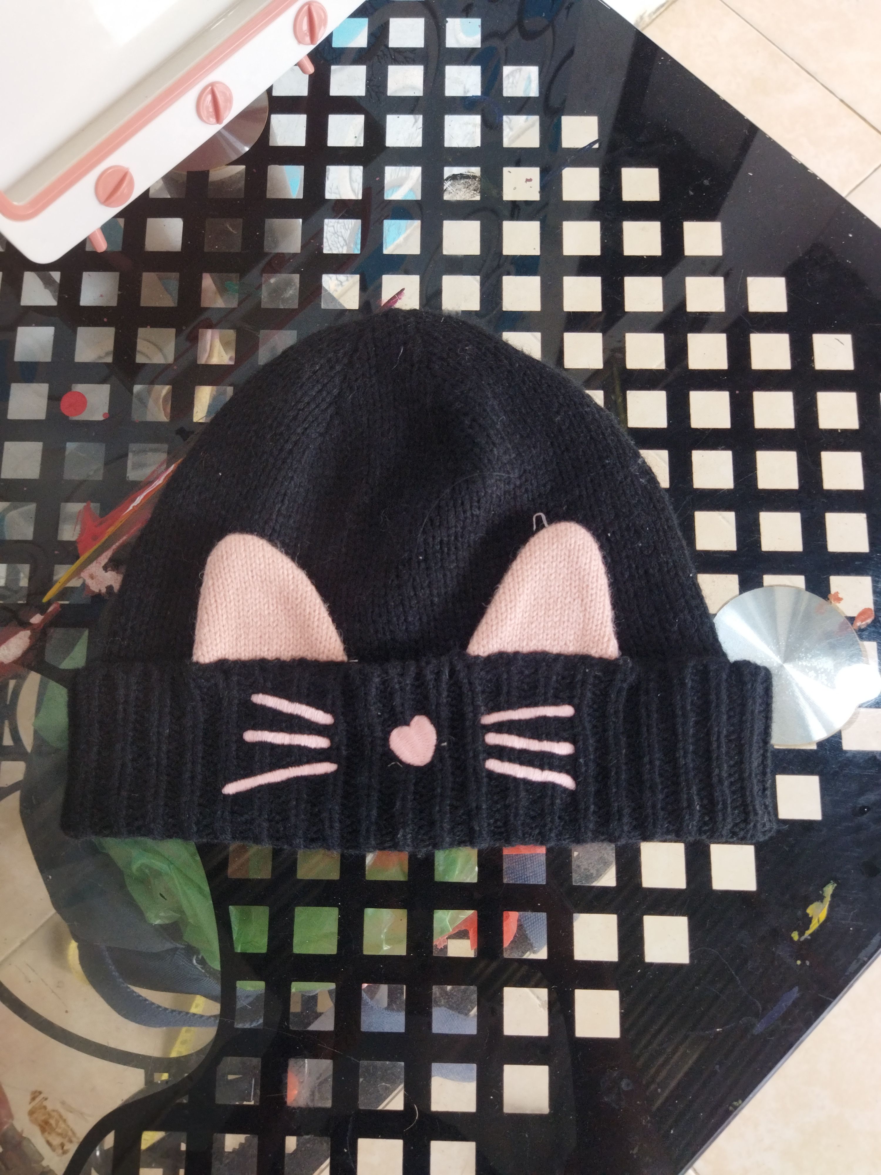 Japanese Brand Siggi Cat Ear Beanie — Kawaii Y2K Style — NVMBER17 Size ONE SIZE - 1 Thumbnail