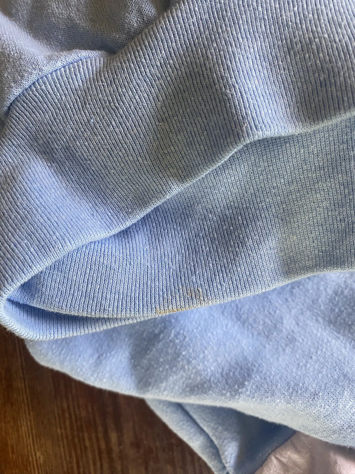 Vintage Vintage 80’s Mock Neck Baby Blue Pink Ski Sweatshirt Size US XS / EU 42 / 0 - 13 Thumbnail