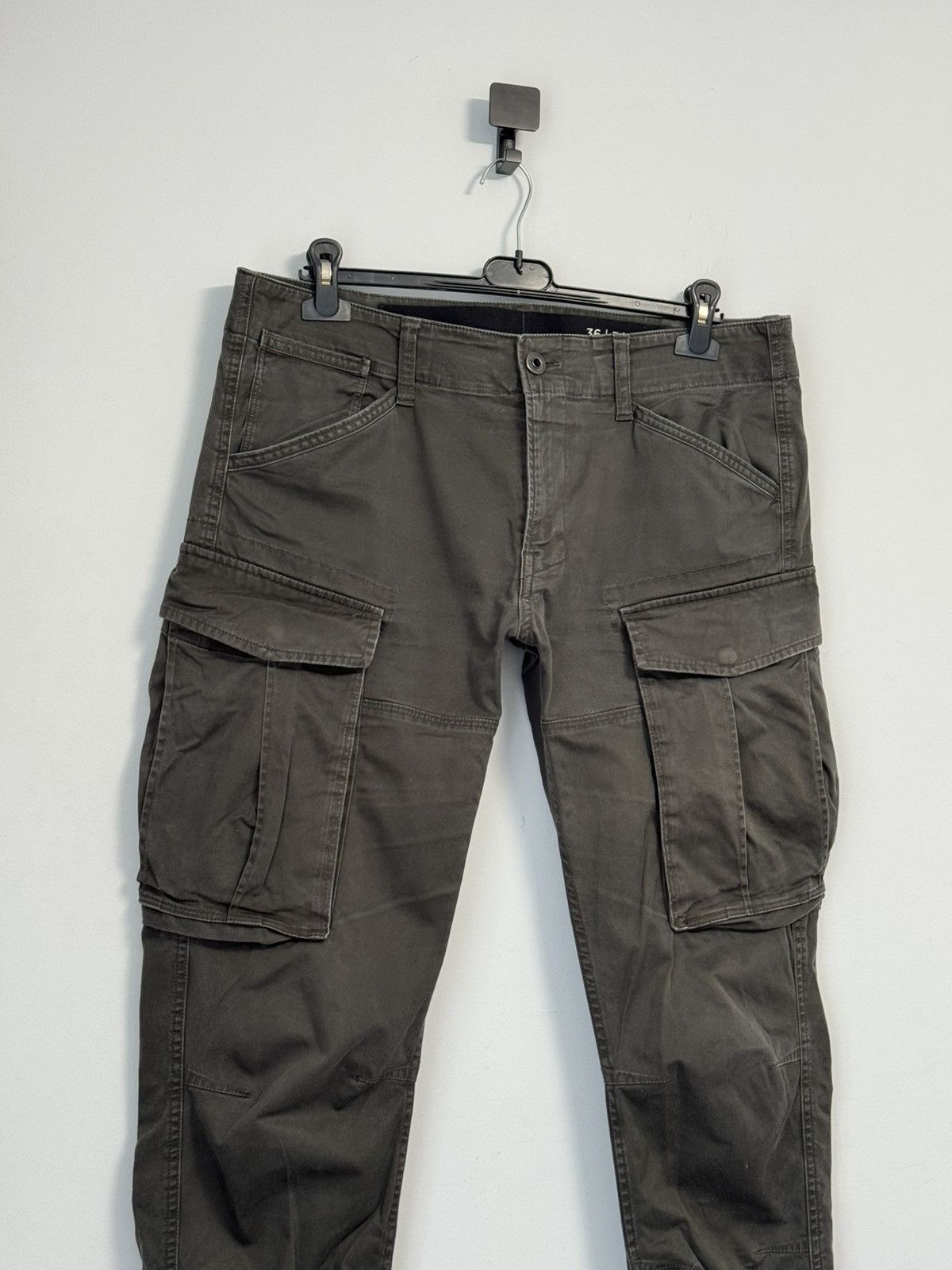 G-Star G-STAR RAW Khaki Green ROVIC SLIM Multipocket Cargo Pants Size US 36 / EU 52 - 2 Thumbnail