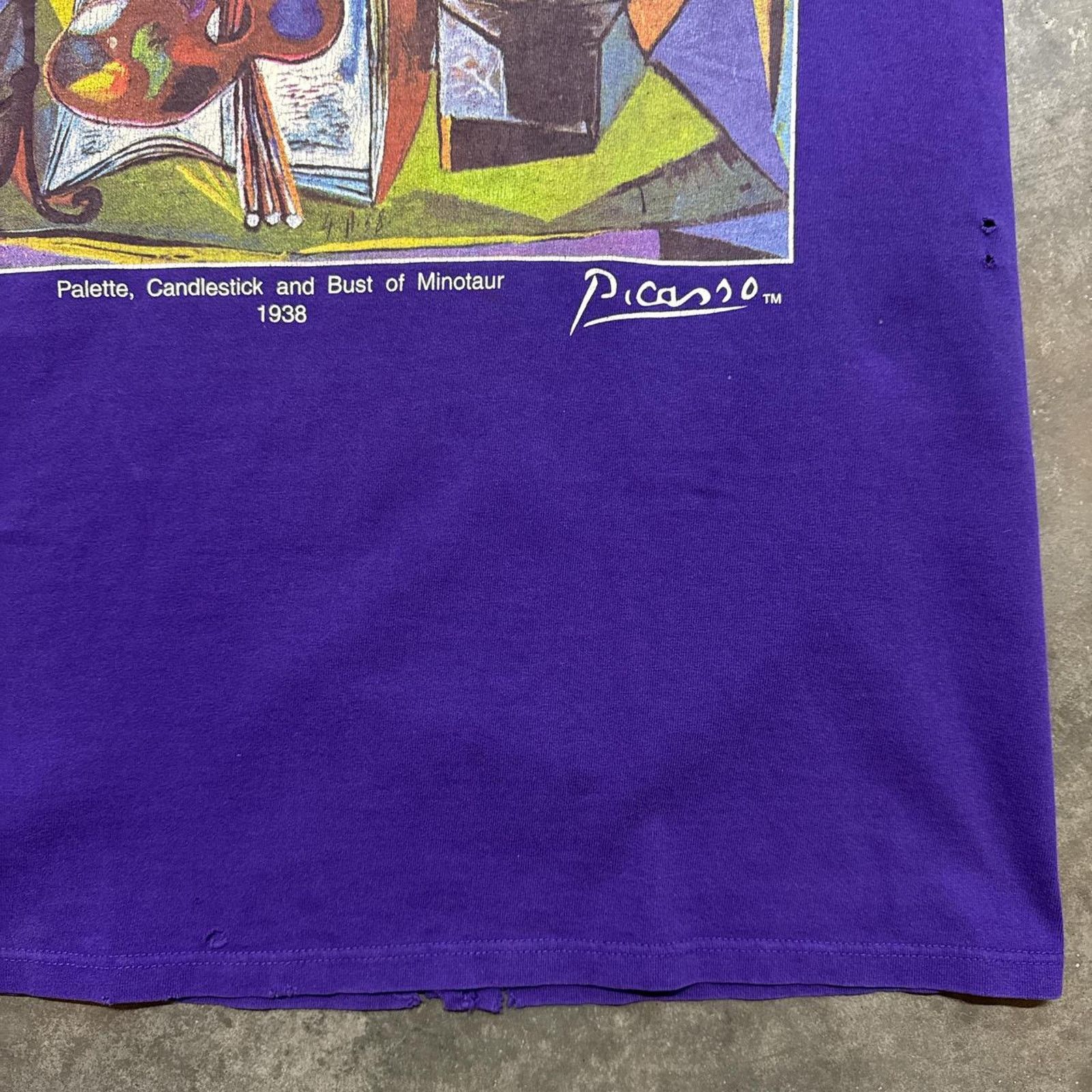 Japanese Brand × Vintage Vintage 90s Picasso Art Graphic T-Shirt Size US L / EU 52-54 / 3 - 3 Thumbnail