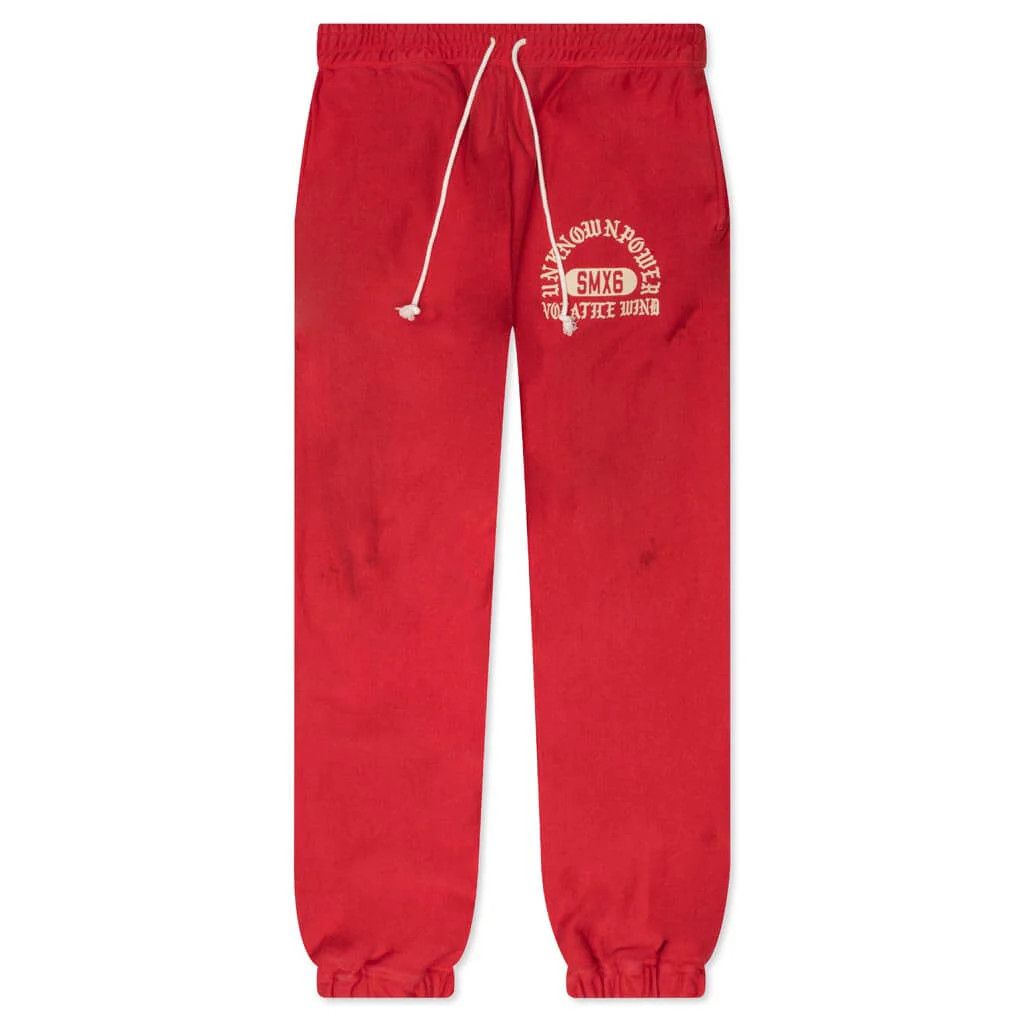 Saint Michael o1mle0326 Unknown Power Sweatpants & Joggers in Red Size US 36 / EU 52 - 1 Thumbnail