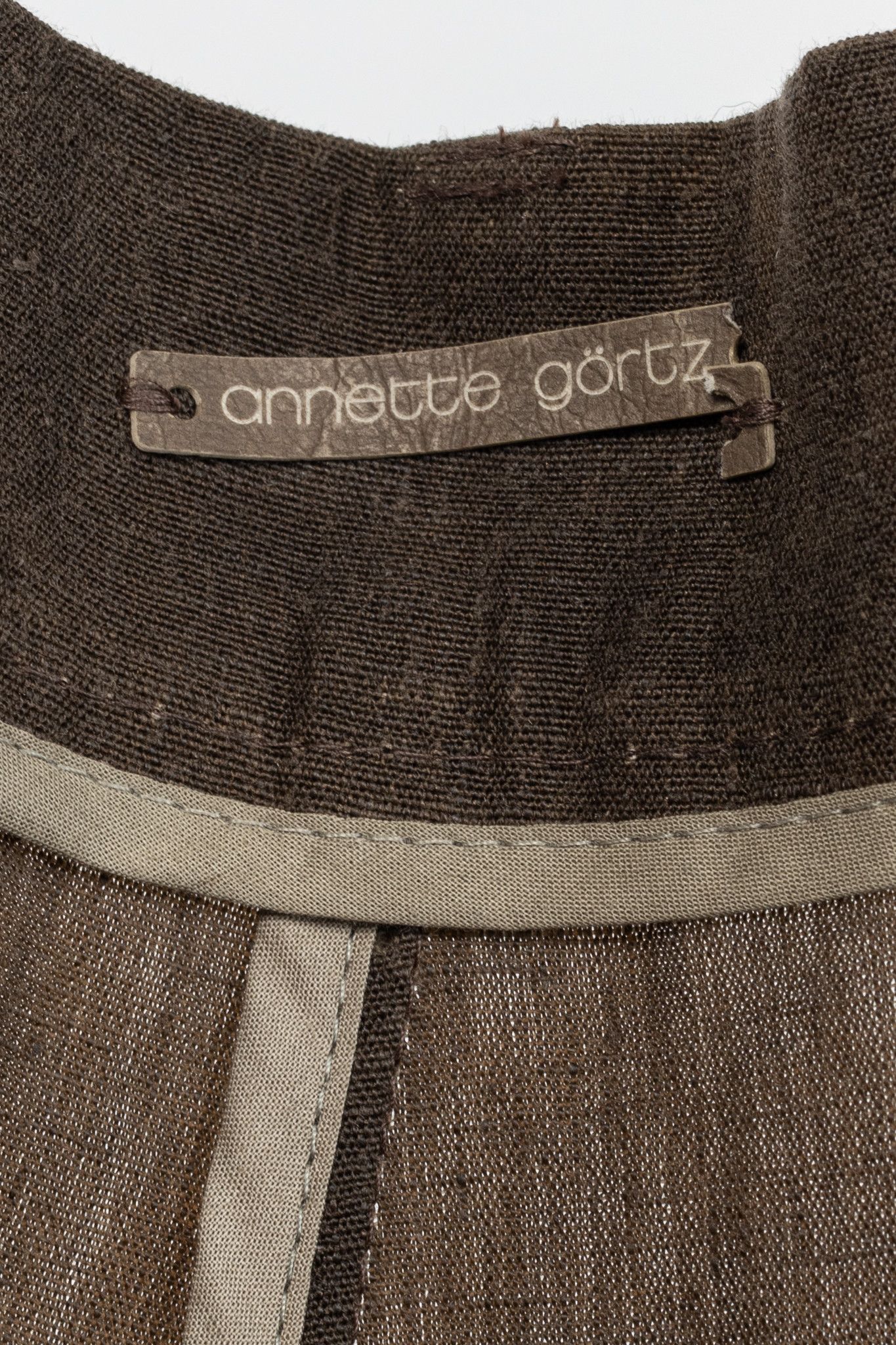 Annette Gortz Annette Gortz SS/16 Posh Brown Linen Cropped Pants Size 41" - 9 Thumbnail