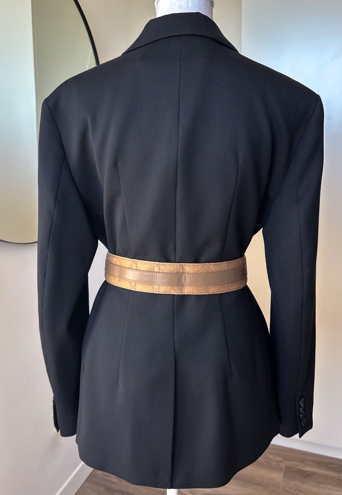 Dior Christian Dior khaki olive brown belt quilted Cannage Size ONE SIZE - 4 Thumbnail