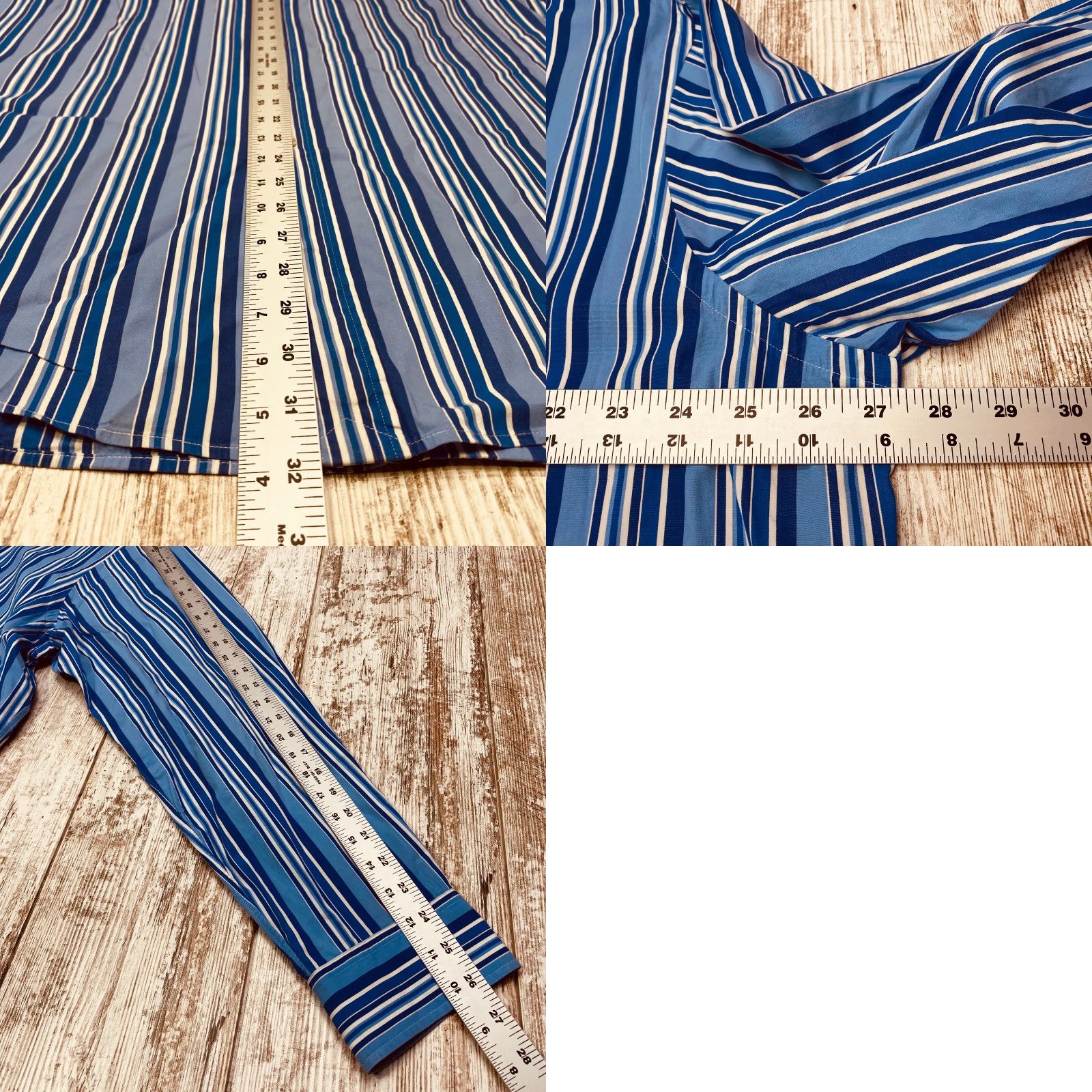 Polo Ralph Lauren Polo Ralph Lauren Shirt Mens 2XL Blue Striped Button-Down 100% Cotton 7576 Size US XXL / EU 58 / 5 - 8 Thumbnail