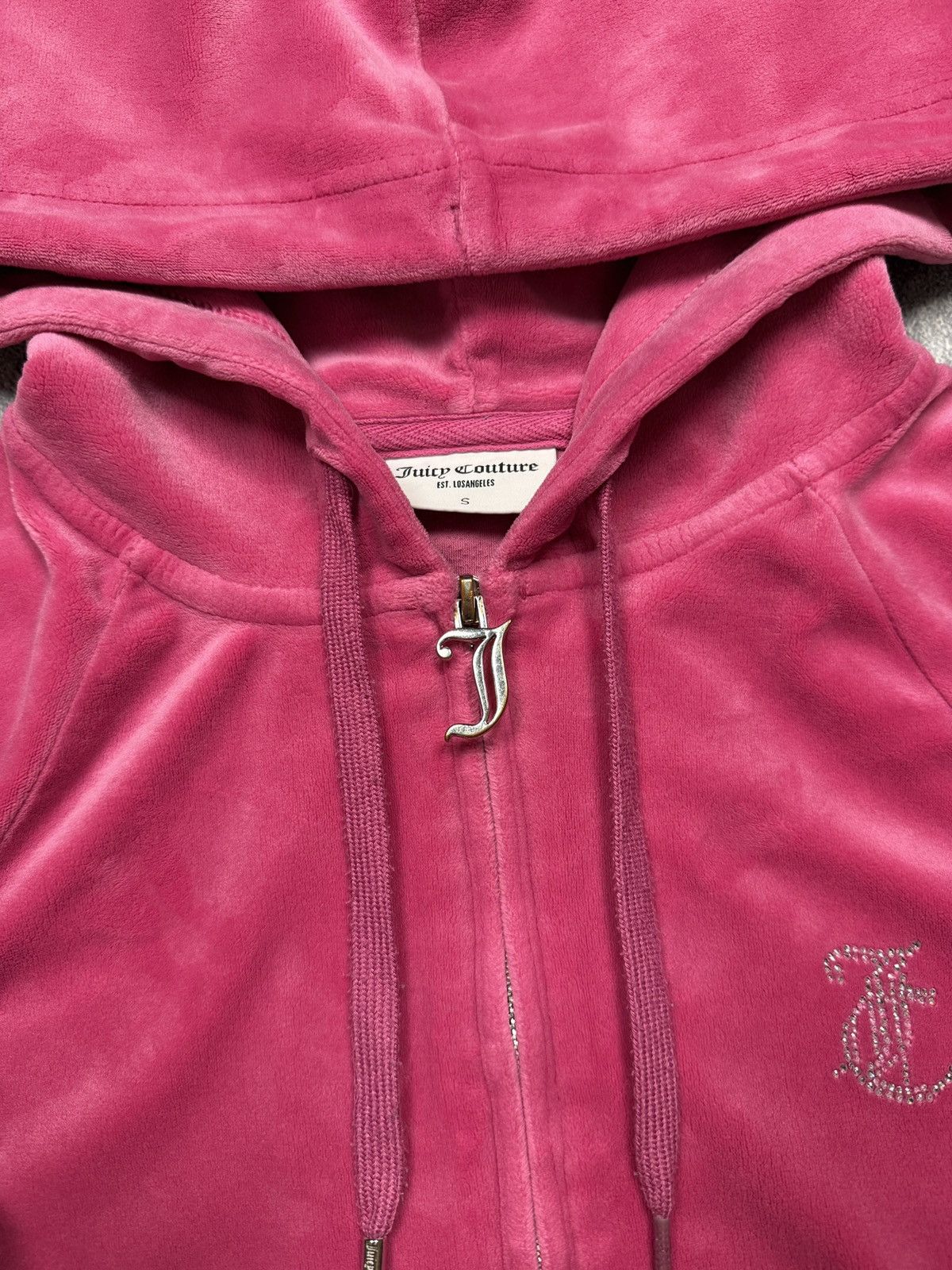 Juicy Couture Y2K Juicy Couture Velour Zip Hoodie Size S / US 4 / IT 40 - 7 Thumbnail