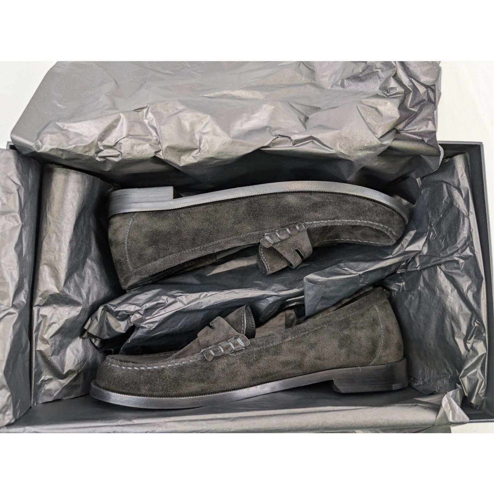 Saint Laurent Paris o1rshd1 Suede Loafers Shoe Boots in Black Size US 8.5 / EU 41-42 - 16 Thumbnail