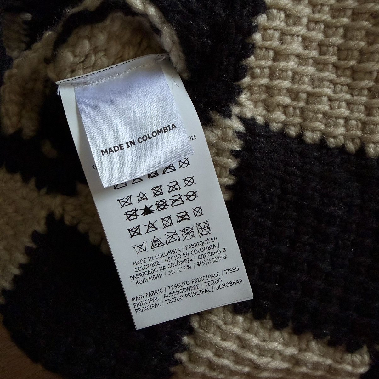 Marni White and black MARNI MARKET DIAMOND wool bag Size ONE SIZE - 4 Thumbnail
