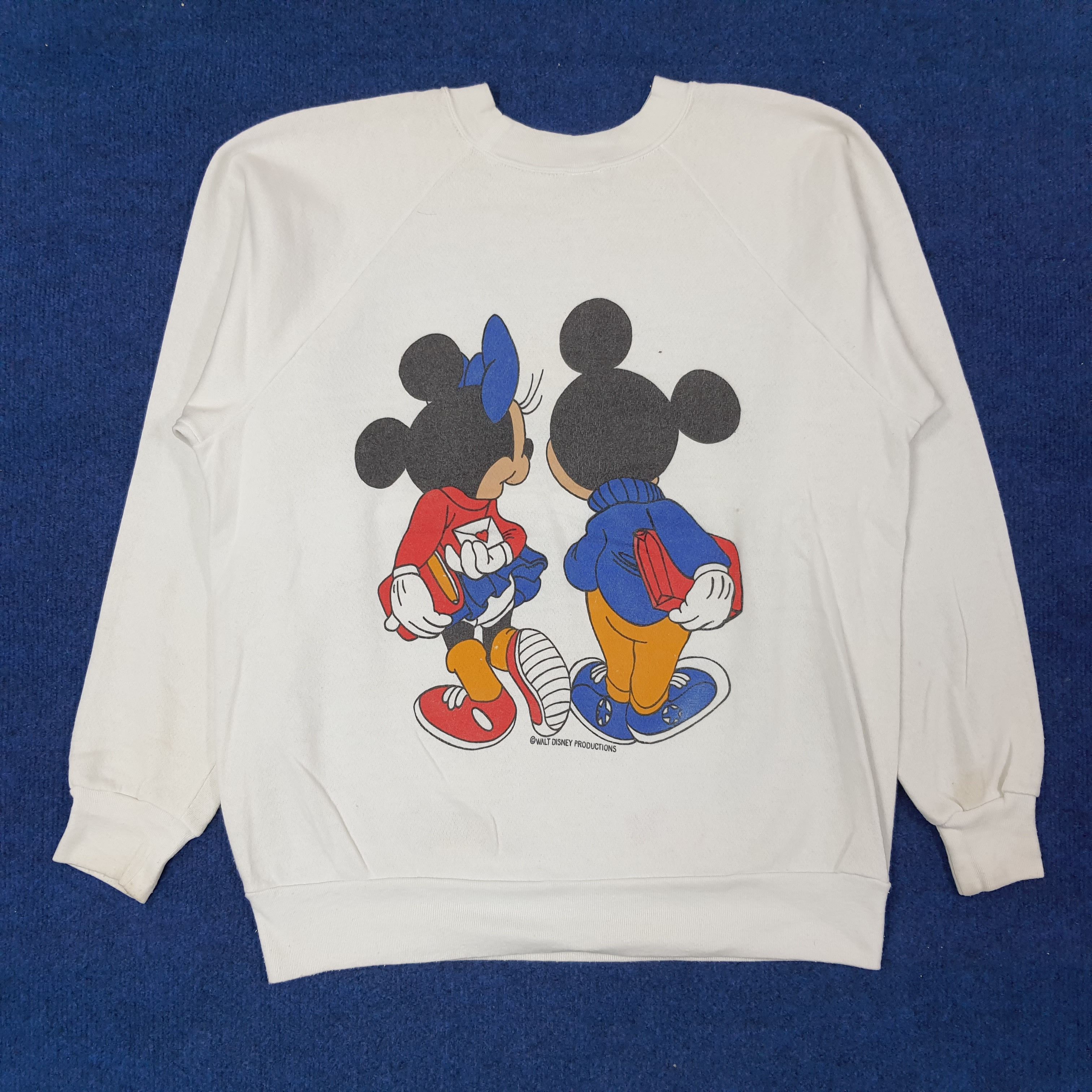 Disney Vintage Disney Mickey Mouse Mirror Print Sweatshirt C243N3 Size US M / EU 48-50 / 2 - 3 Thumbnail