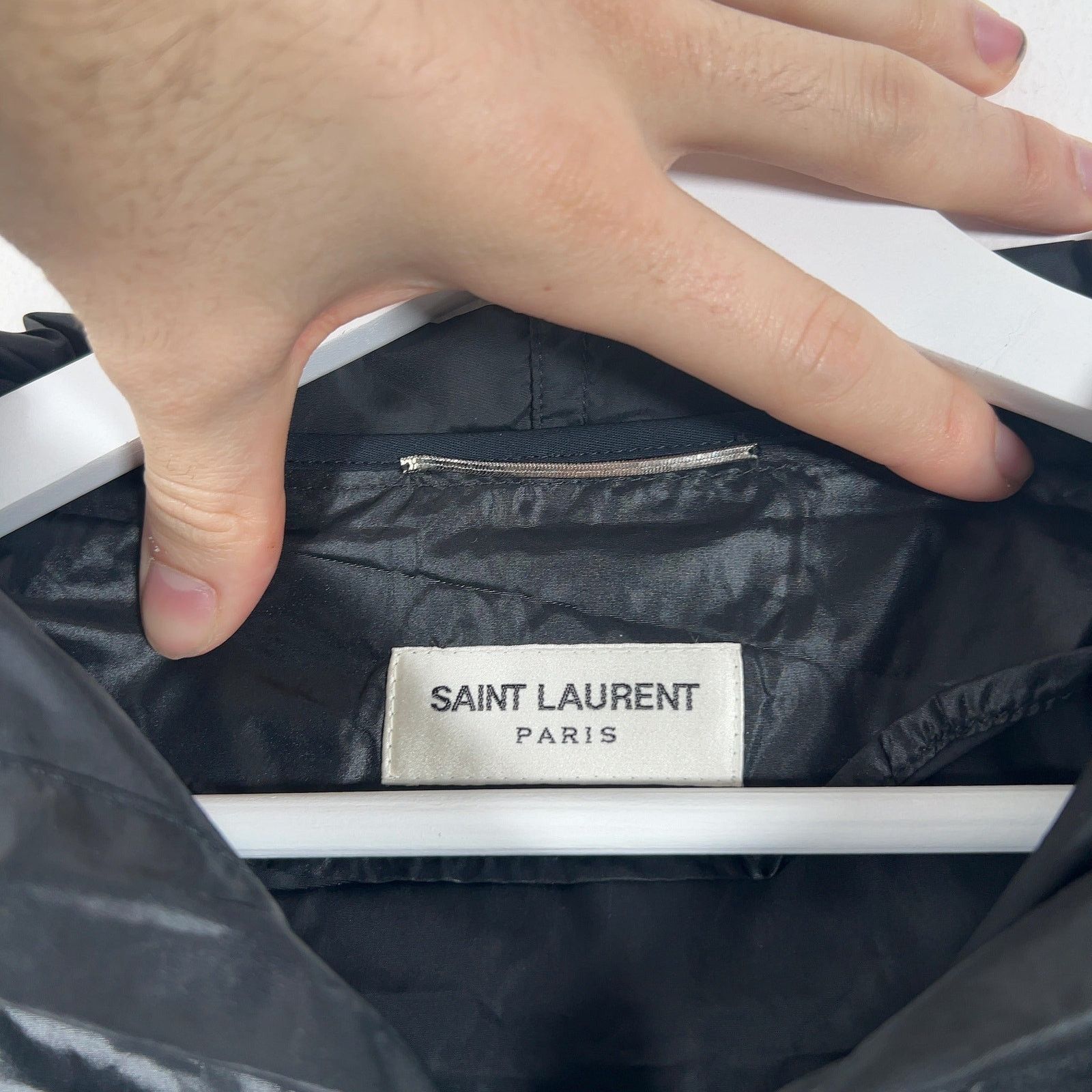 Saint Laurent Paris Saint Laurent Thin Nylon 1/2 Zip Pullover Jacket Size US XL / EU 56 / 4 - 5 Thumbnail