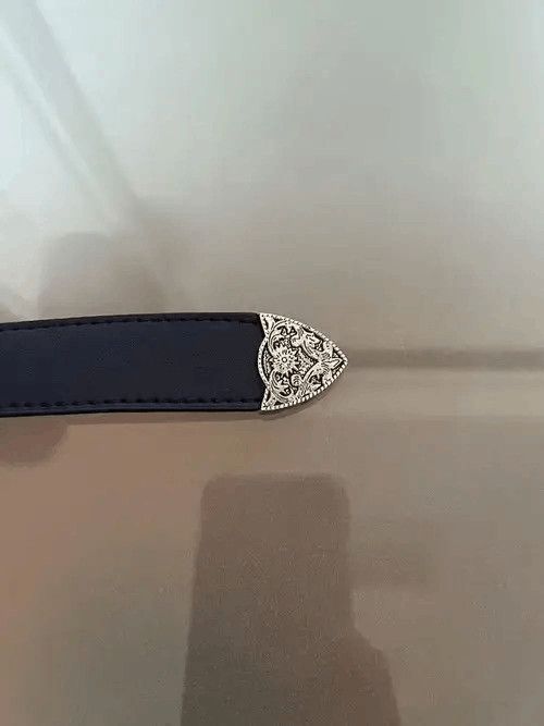 Naval Clothing Factory Y2K Buckle Belt (navy) Size 32 - 3 Thumbnail