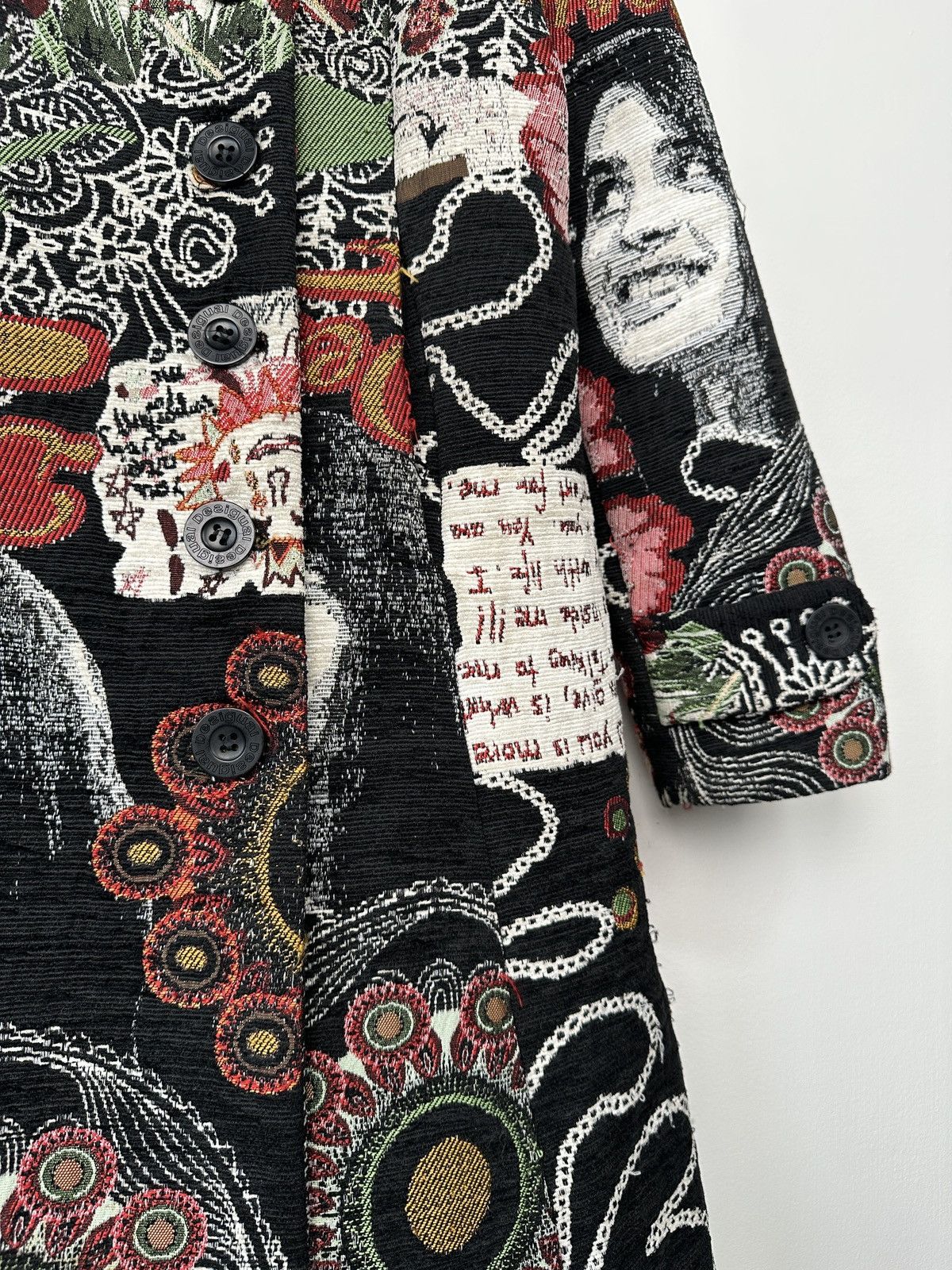Desigual DESIGUAL Multicolor Jacquard Pattern Women’s Coat size 46 Size L / US 10 / IT 46 - 5 Thumbnail