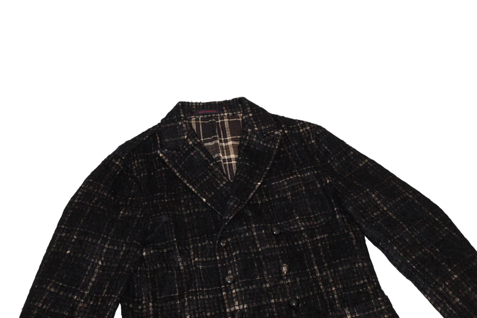 THE GIGI The Gigi Brushed Cotton-Wool Plaid Double Breasted Jacket Size US M / EU 48-50 / 2 - 8 Thumbnail