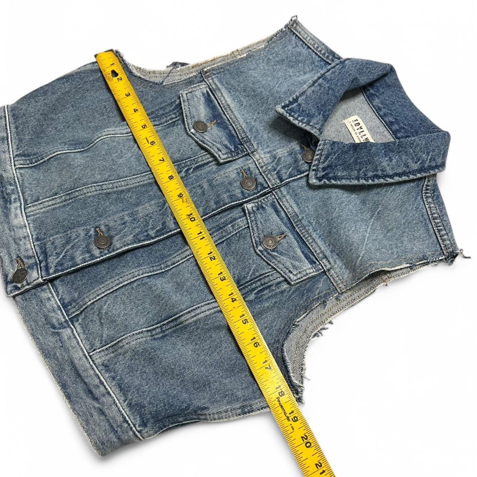 Other Idyllwind Women’s Denim Vest - Distressed Biker Casual - S Size S / US 4 / IT 40 - 7 Thumbnail