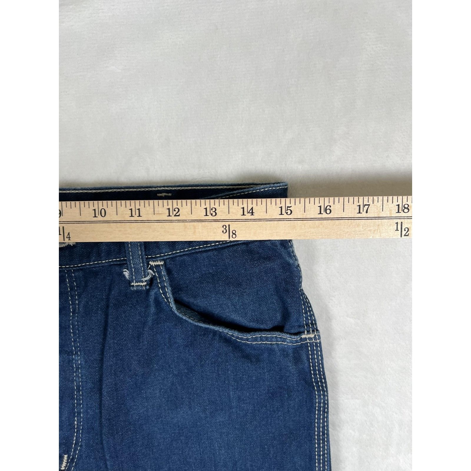 Wrangler Vintage Wrangler Jeans Mens 30 Blue Regular Fit Made USA Cow Size US 30 / EU 46 - 4 Thumbnail