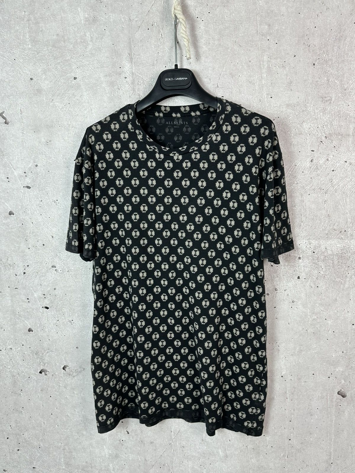 Allsaints Allsaints Razor Crew Printed Cotton Short Sleeve T-shirt Size US S / EU 44-46 / 1 - 1 Thumbnail