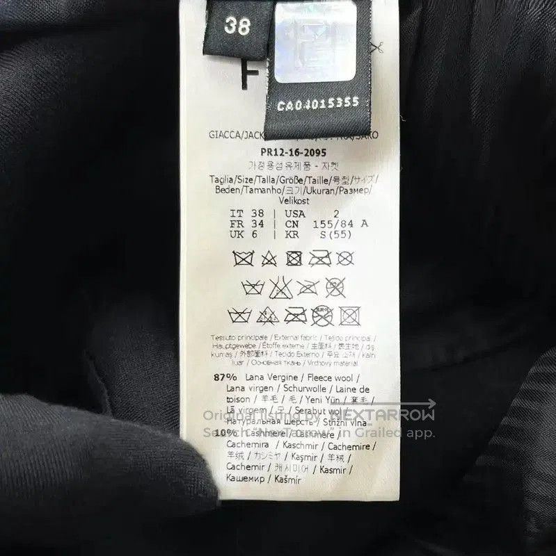 Fendi Fendi Black Wool Blend Short Coat for Men . Size US M / EU 48-50 / 2 - 8 Thumbnail