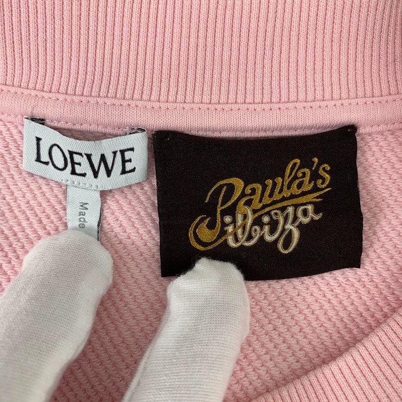 Loewe Loewe Pink letter printed cotton round neck long sleeve ho Size M / US 6-8 / IT 42-44 - 5 Thumbnail