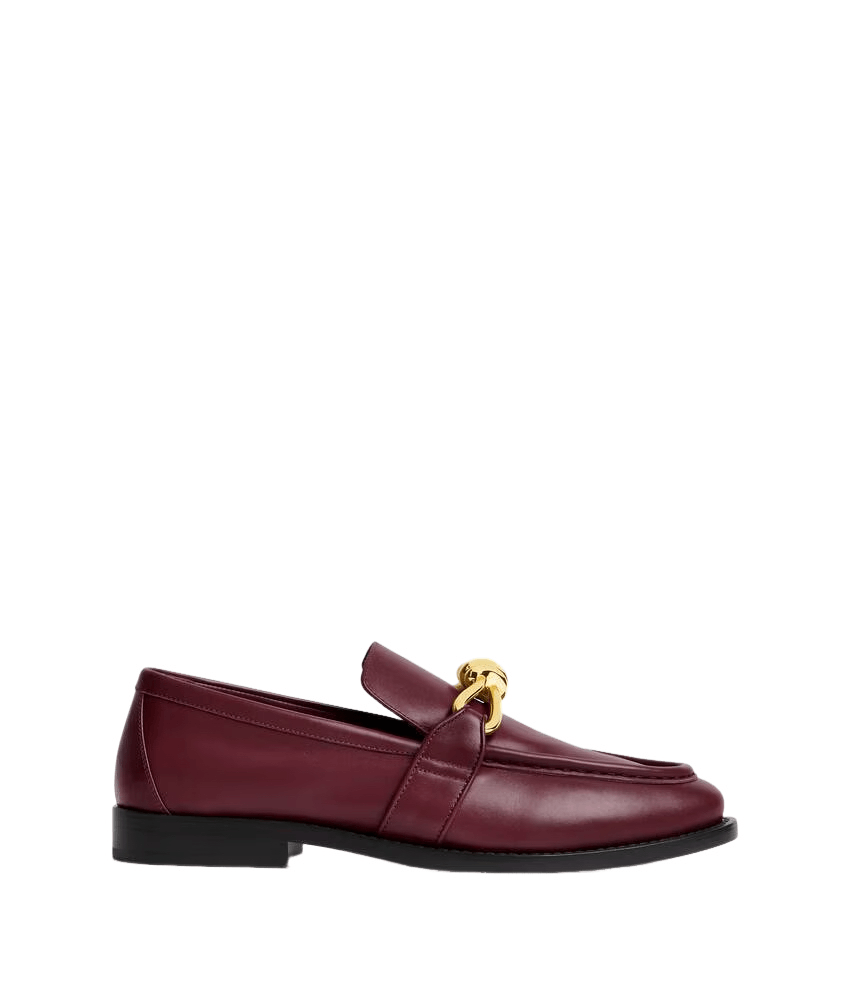 BOTTEGA VENETA Astaire Barolo Calfskin Loafers New