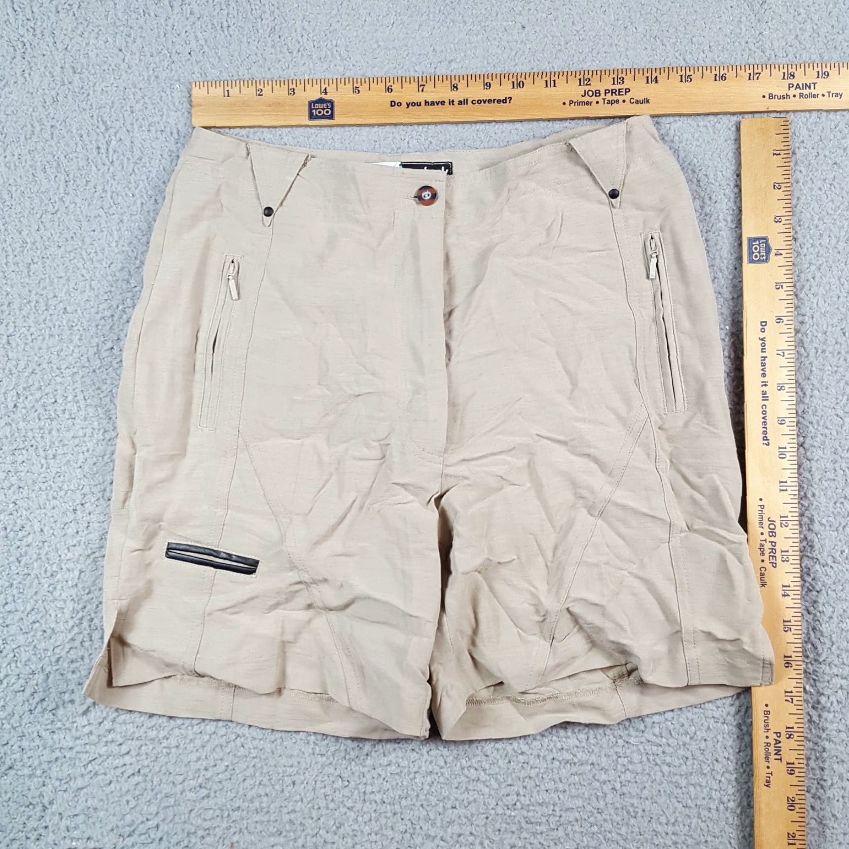 Vintage VINTAGE Jamie Sadock Beige Khaki Lightweight Golf Shorts Women's Size 8 Relaxed Fit Athletic Womens Size 30" / US 8 / IT 44 - 7 Thumbnail