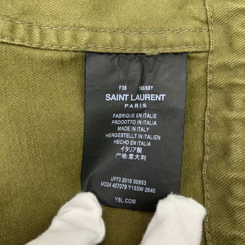 Saint Laurent Paris Saint Laurent Green Shark Sequin Jacket 2504-Nextarrow Size XS / US 0-2 / IT 36-38 - 6 Thumbnail