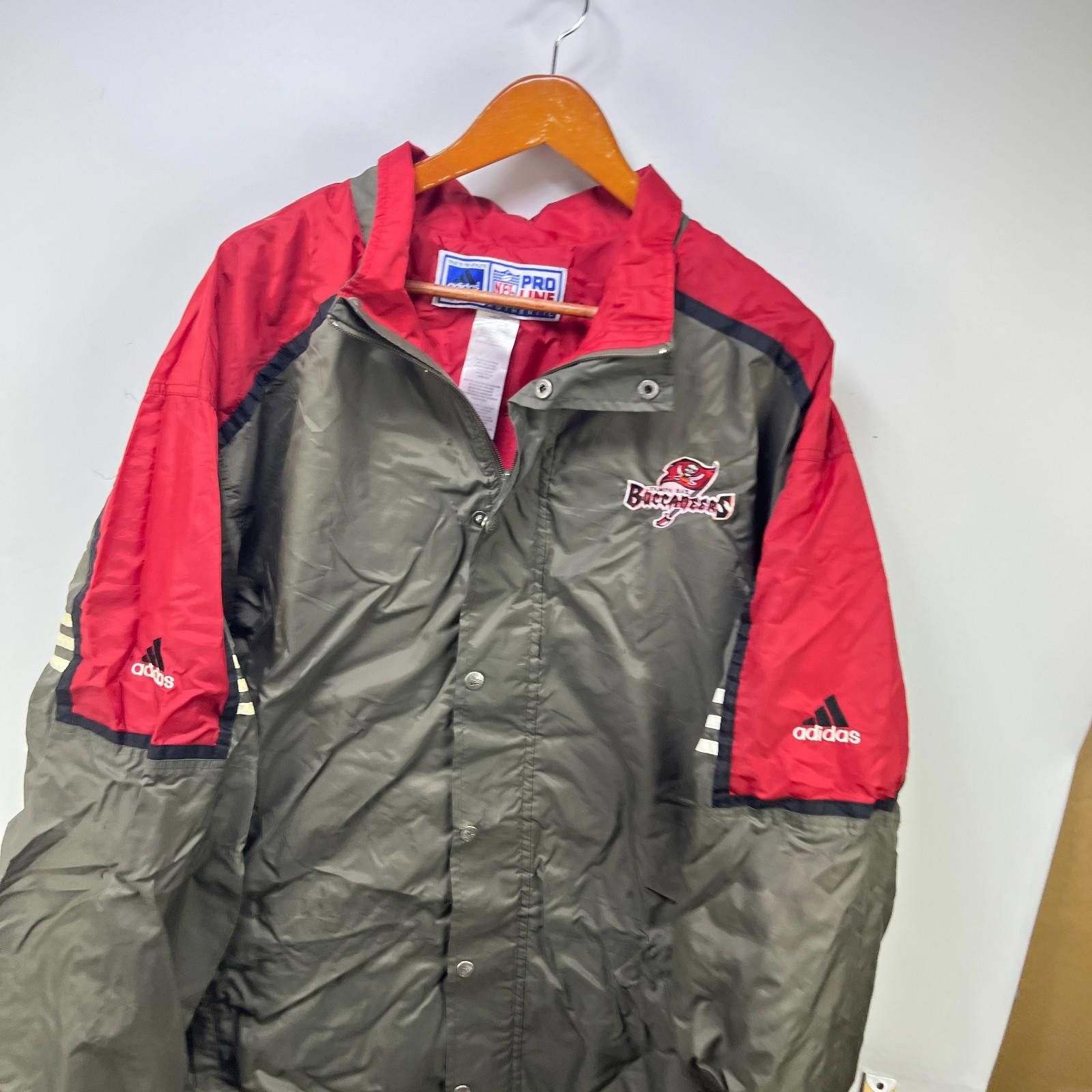 Adidas Vintage 90s Adidas Tampa Bay Buccaneers Jacket 2XL Size ONE SIZE - 2 Thumbnail