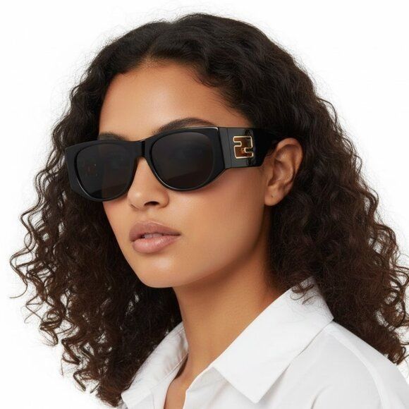 Fendi NEW FENDI FE40109I 01A SUNGLASSES BLACK WOMEN EYEWEAR Size ONE SIZE - 3 Thumbnail
