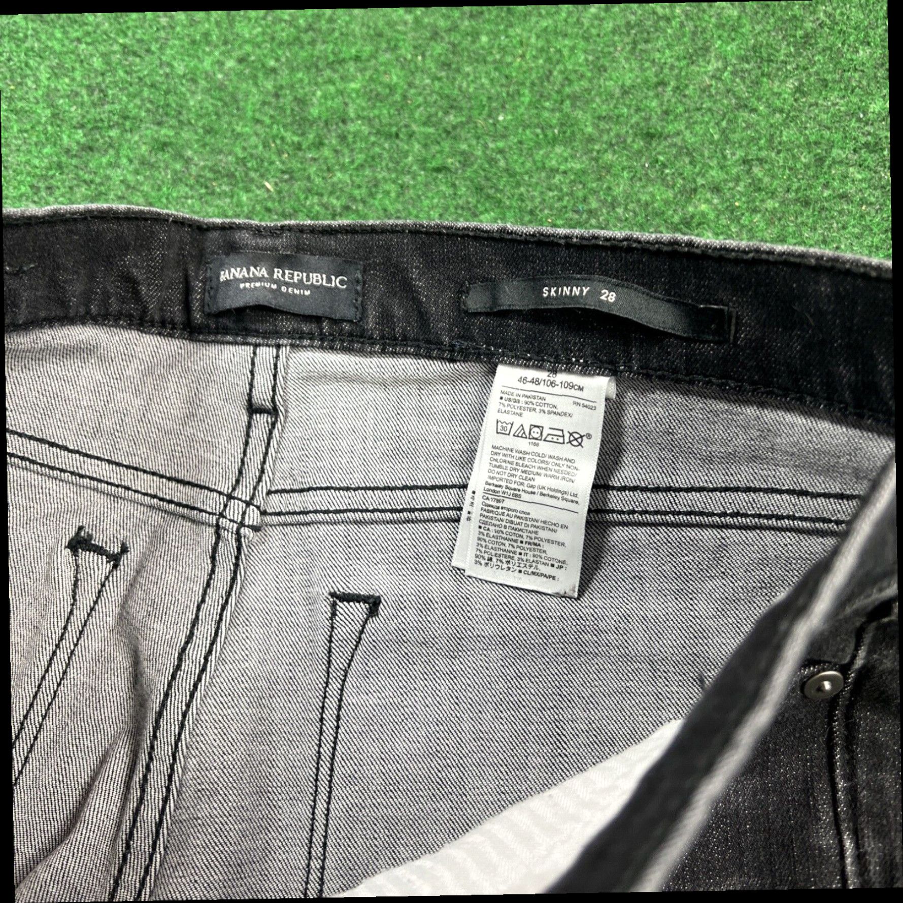 Banana Republic Banana Republic Skinny Jeans Womens 28 Black Premium Denim Ankle Stretch 28x27 Size 28" / US 6 / IT 42 - 7 Thumbnail