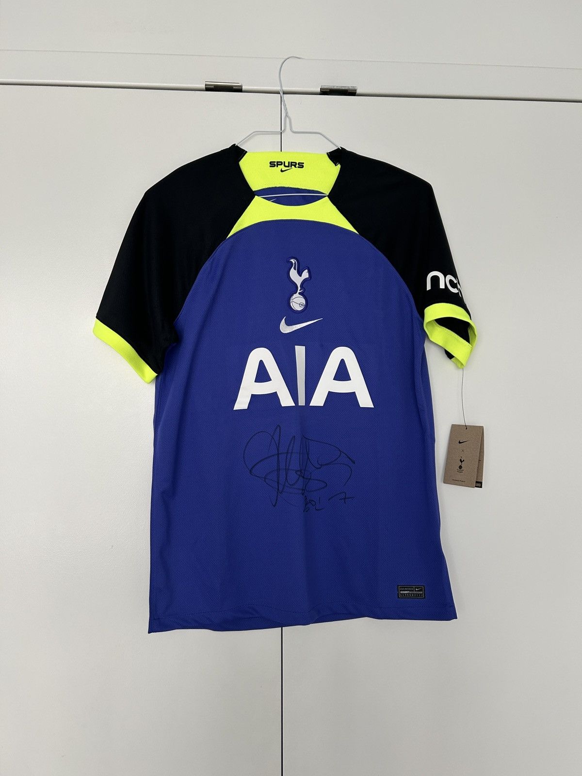 Son Away Kit Son Heung-min Signed Tottenham Hotspur Away Shirt 2022/23