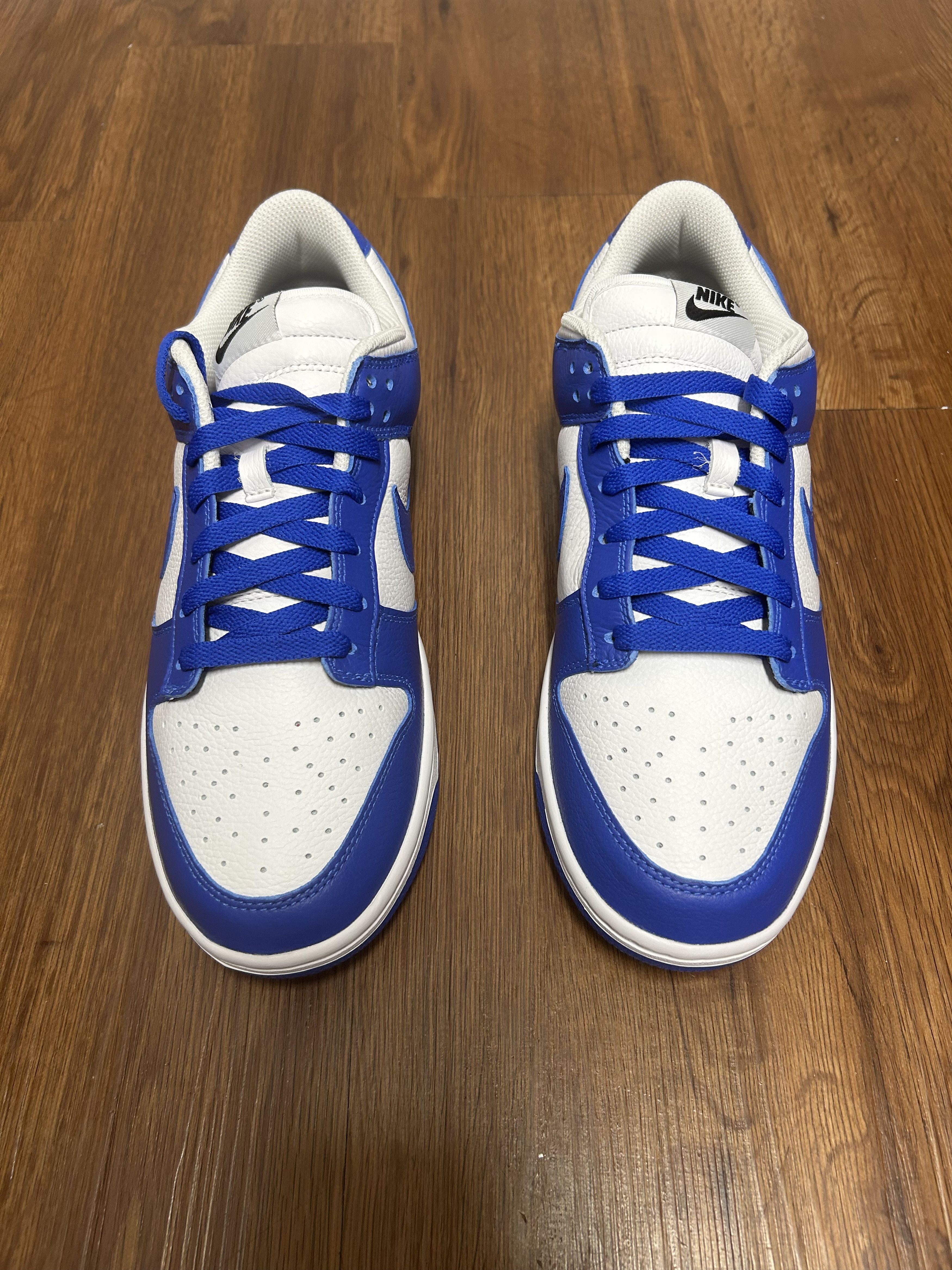 Nike Nike By You Dunk Low White Royal Blue Size US 10.5 / EU 43-44 - 2 Thumbnail