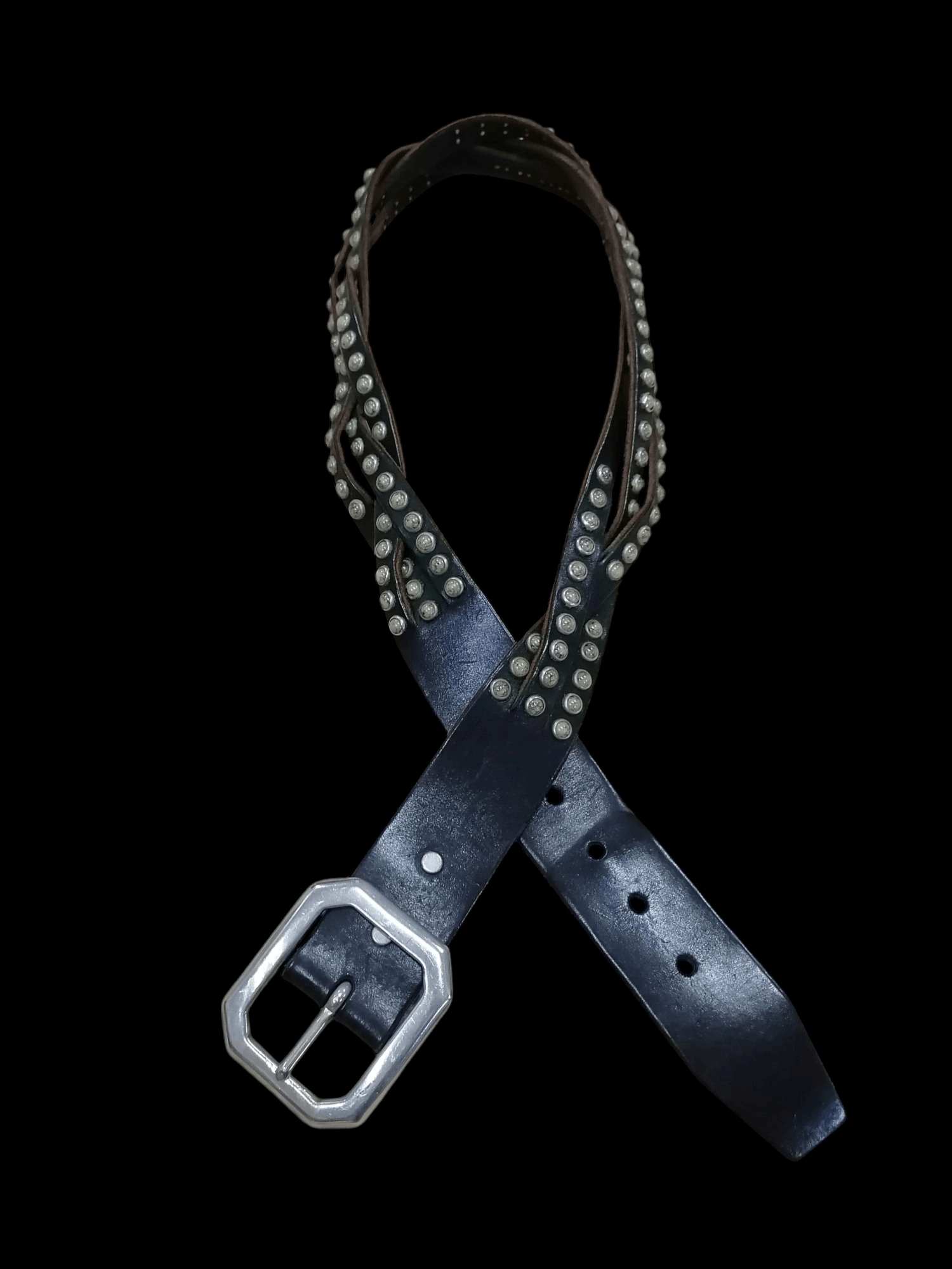 Genuine Leather × Japanese Brand Japan Leather Craft Beads Belts Size ONE SIZE - 5 Thumbnail