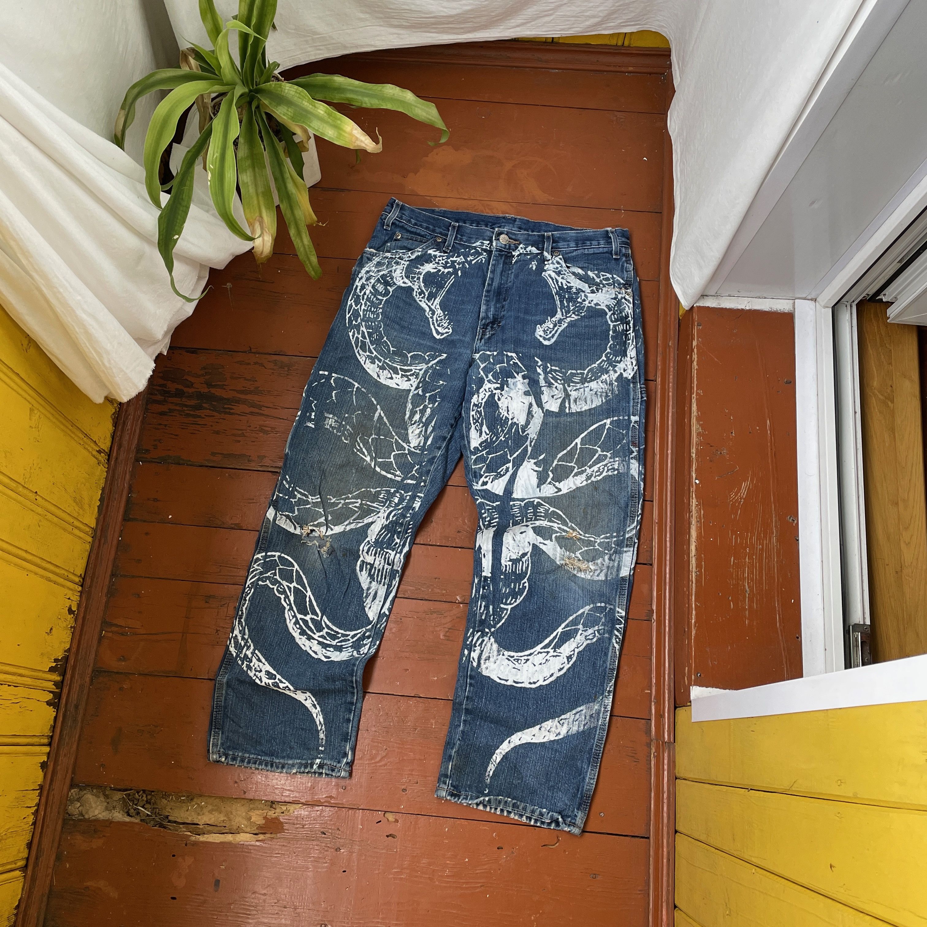Dickies Dickies Custom Jeans Baggy japanese style opium y2k faded Size US 34 / EU 50 - 4 Thumbnail