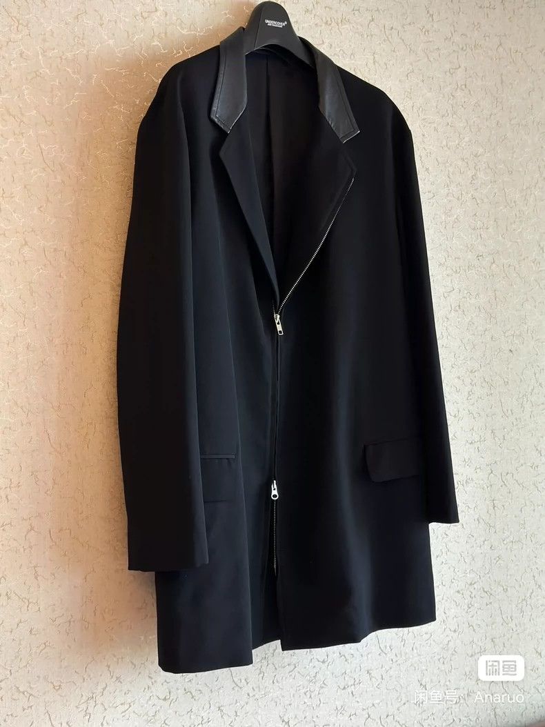 Yohji Yamamoto yohji yamamoto00 AW zip-up jacket with cowhide collar jacke Size US L / EU 52-54 / 3 - 3 Thumbnail