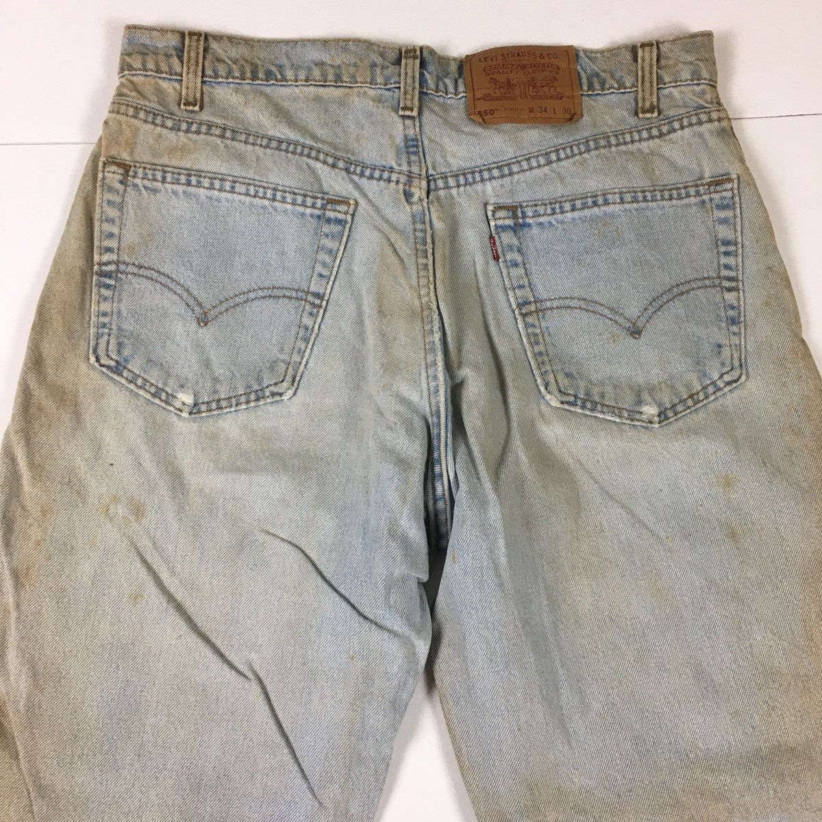 Levi's Vintage 90s Levi’s 550 Relaxed Fit Size US 34 / EU 50 - 7 Thumbnail